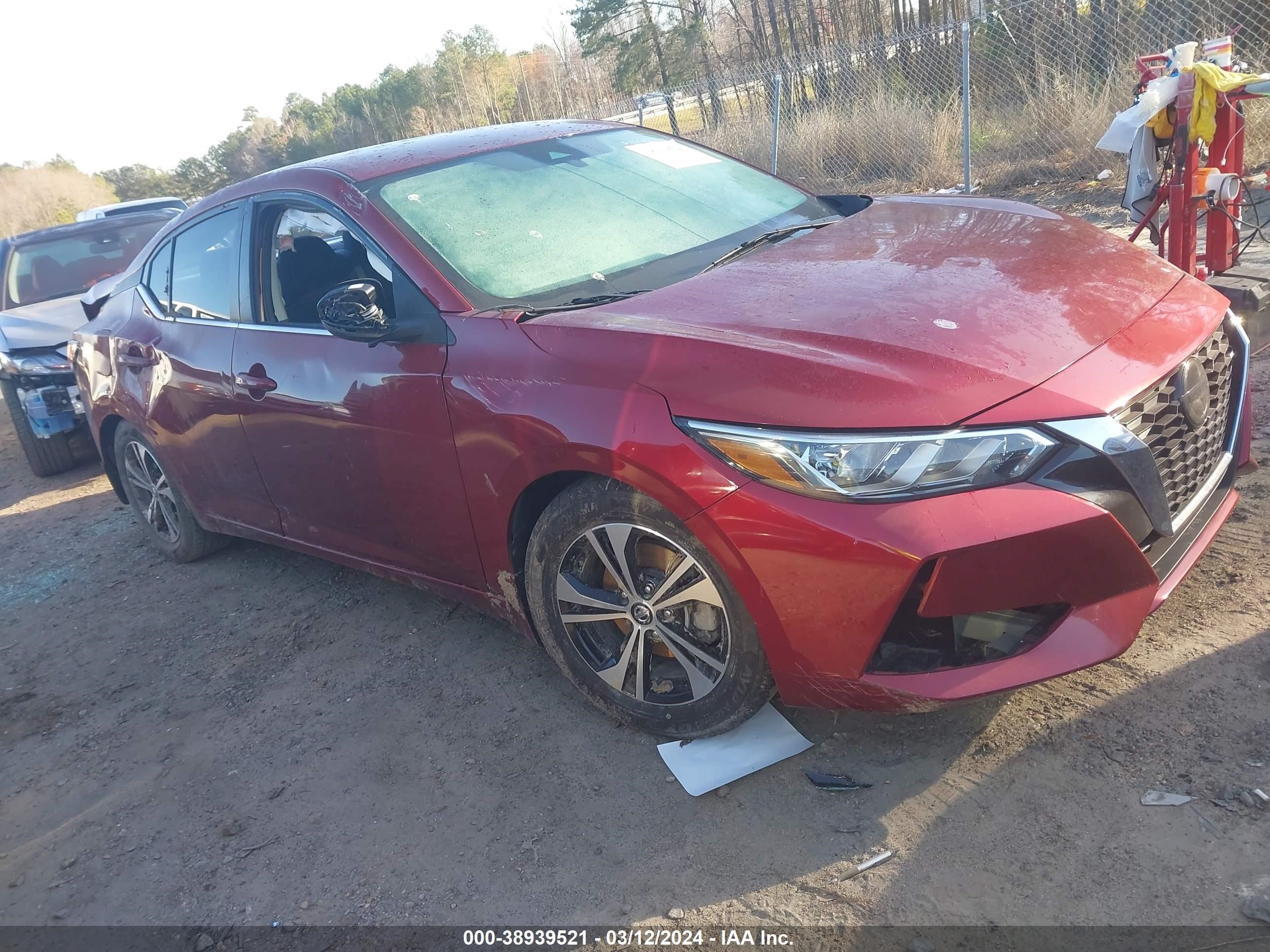 nissan sentra 2021 3n1ab8cv8my215516