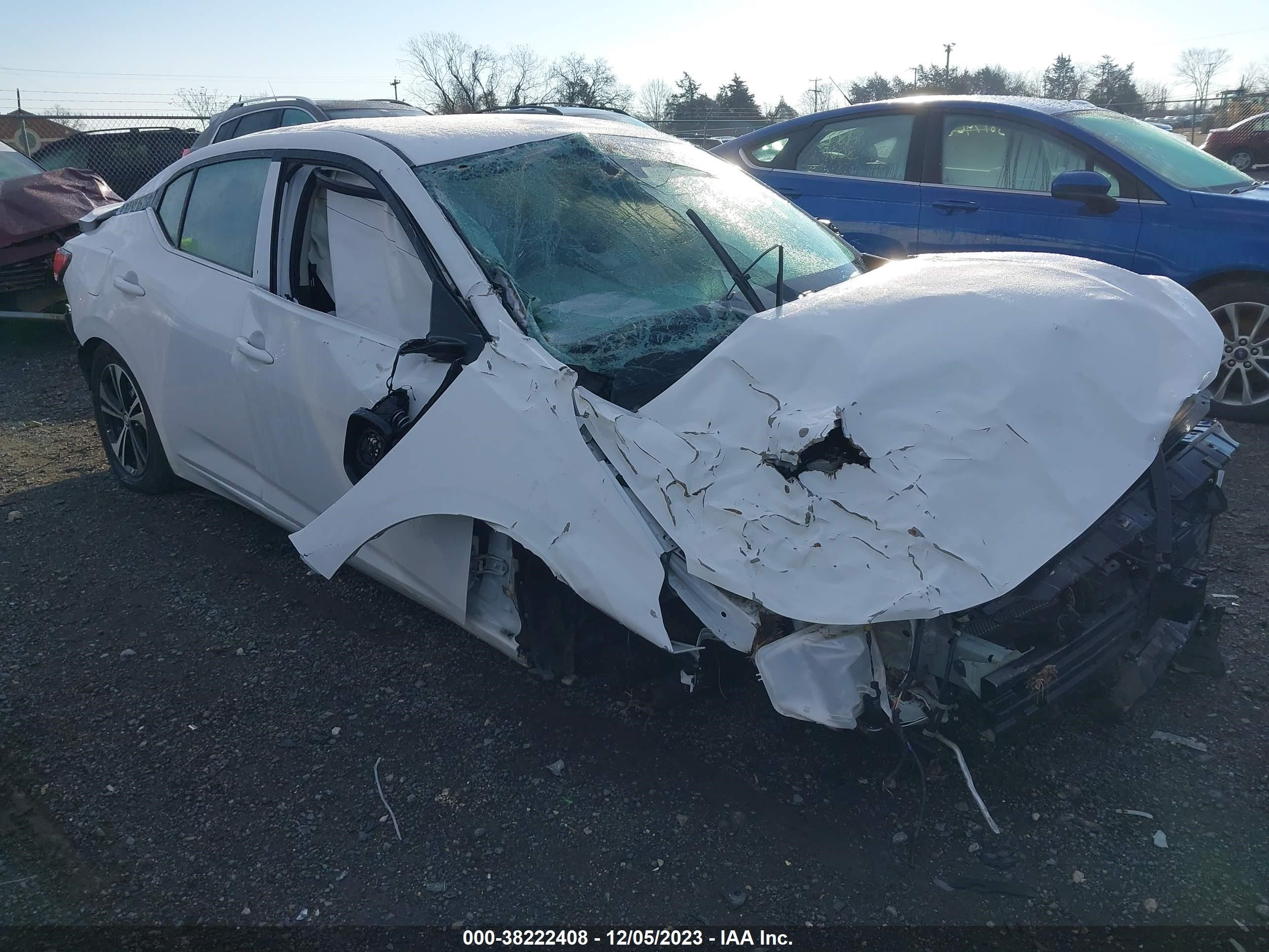 nissan sentra 2022 3n1ab8cvxny254478