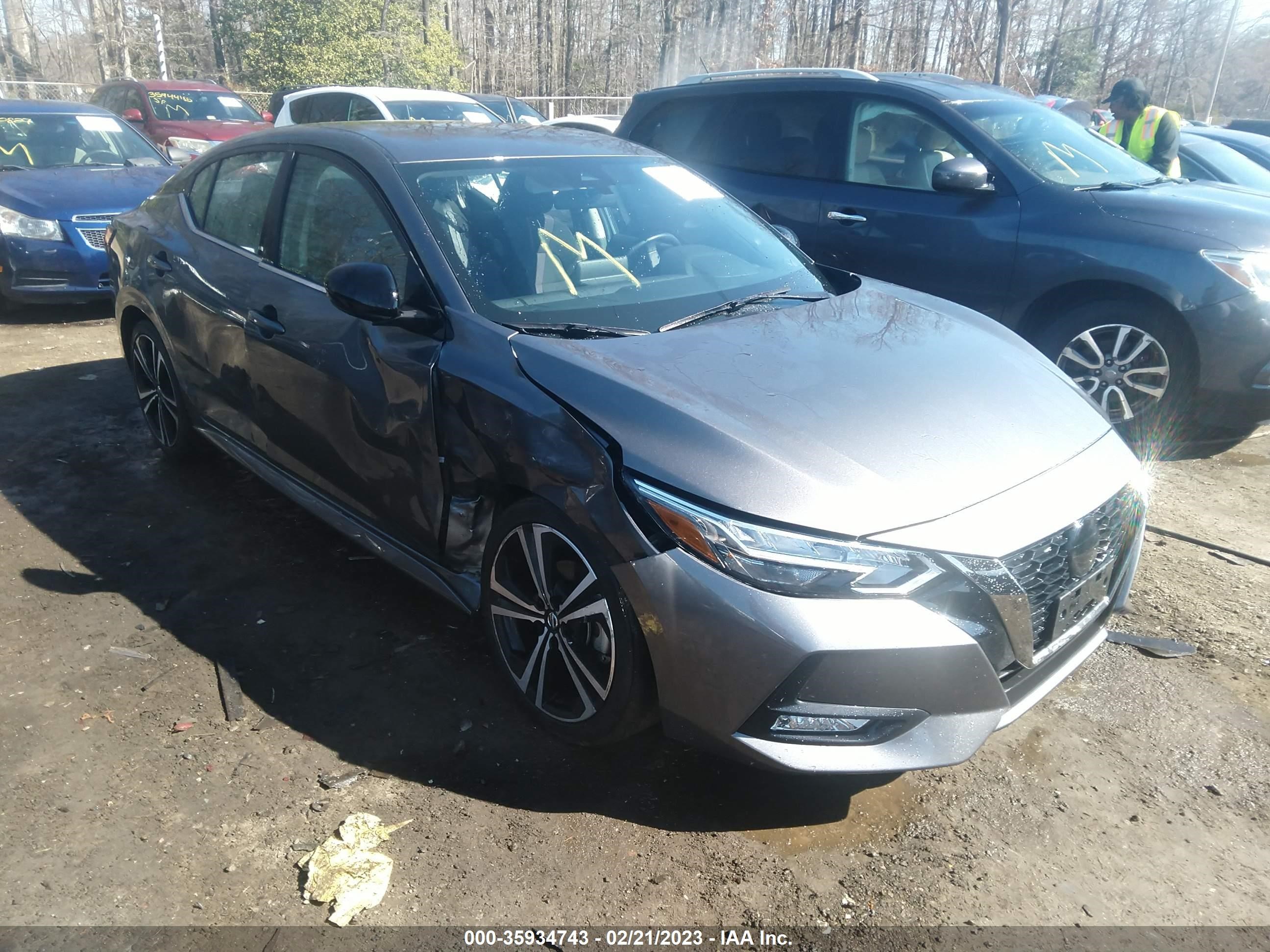 nissan sentra 2021 3n1ab8dv1my269142