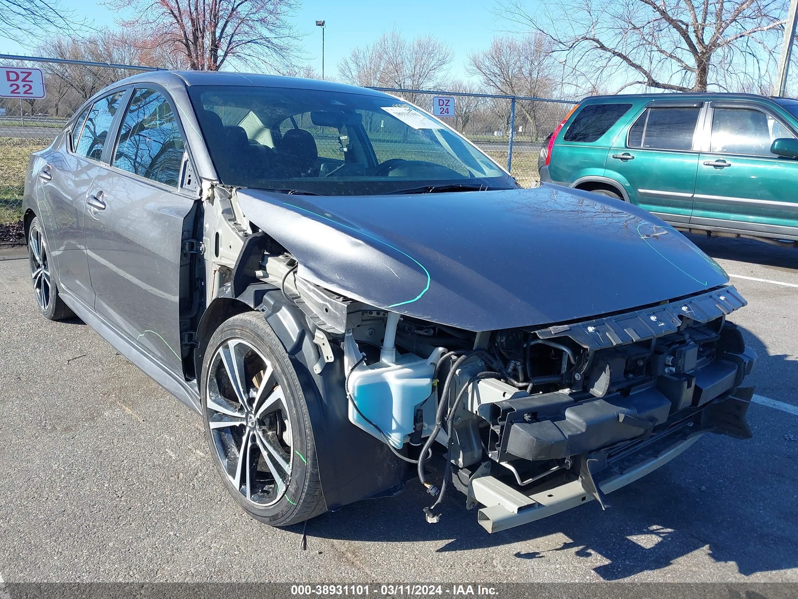 nissan sentra 2020 3n1ab8dv2ly285137