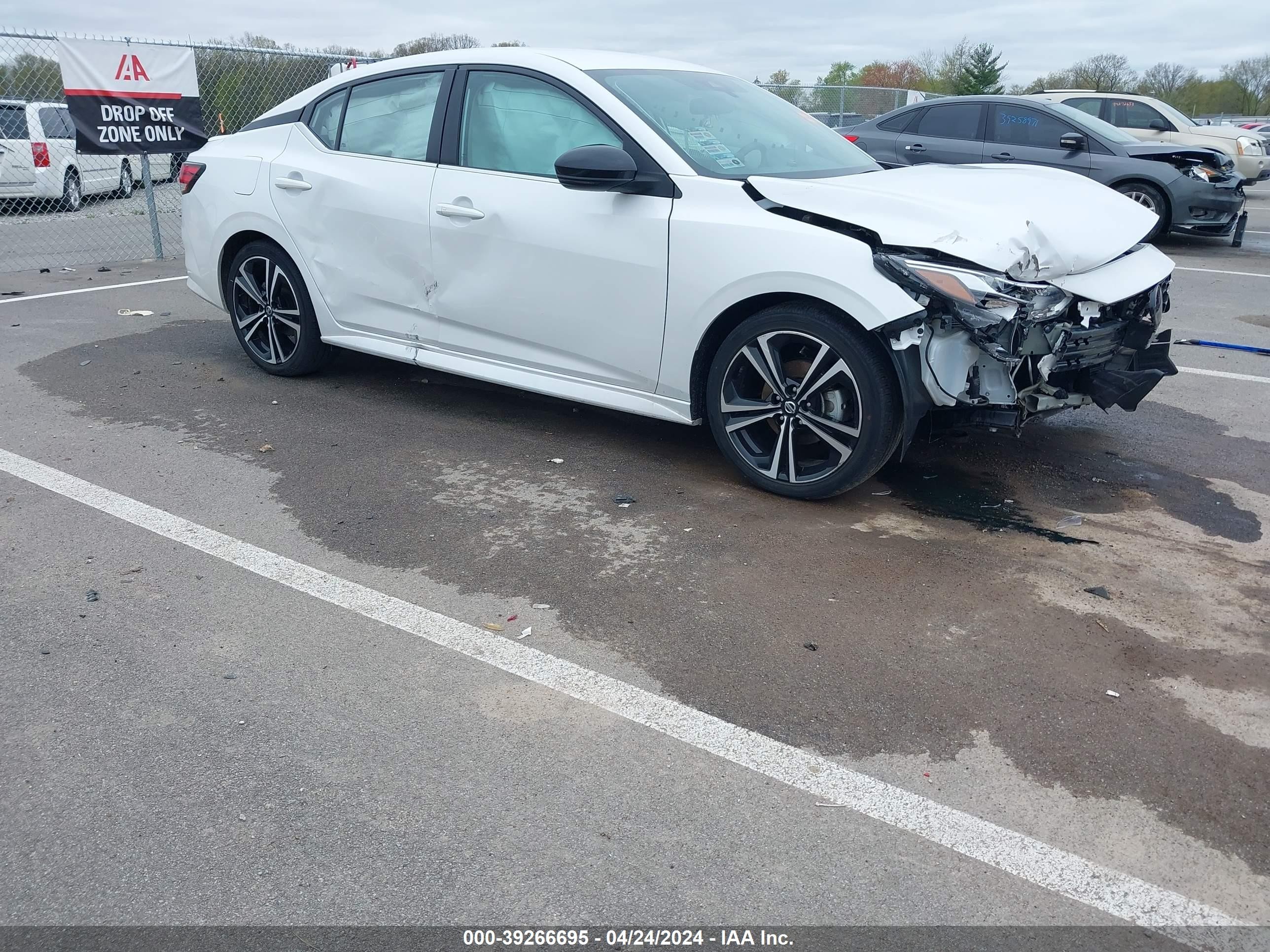 nissan sentra 2021 3n1ab8dv4my258362