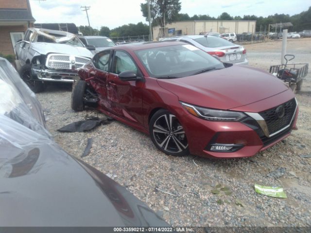 nissan sentra 2021 3n1ab8dv4my323551