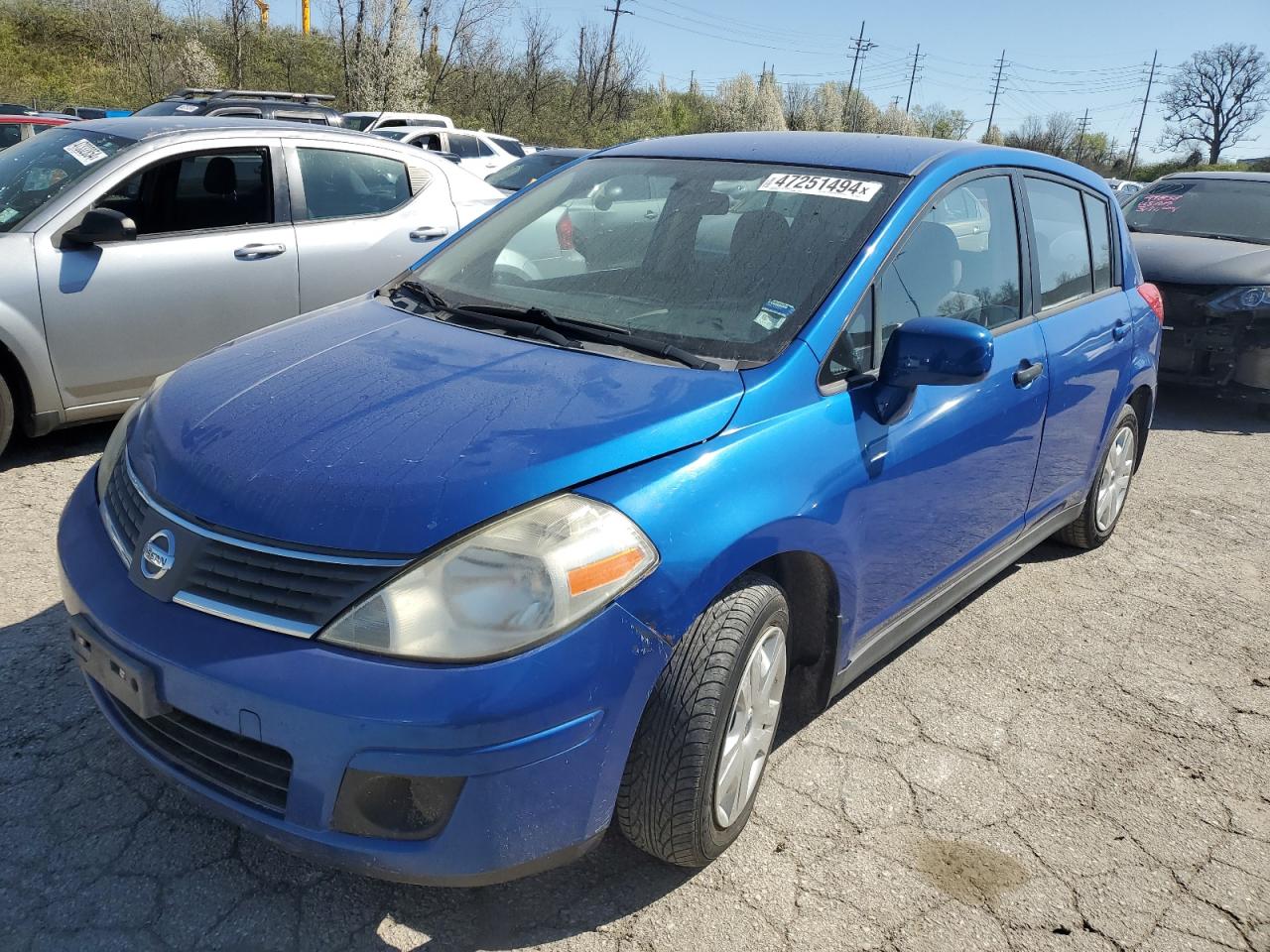 nissan versa 2007 3n1bc13e87l360534