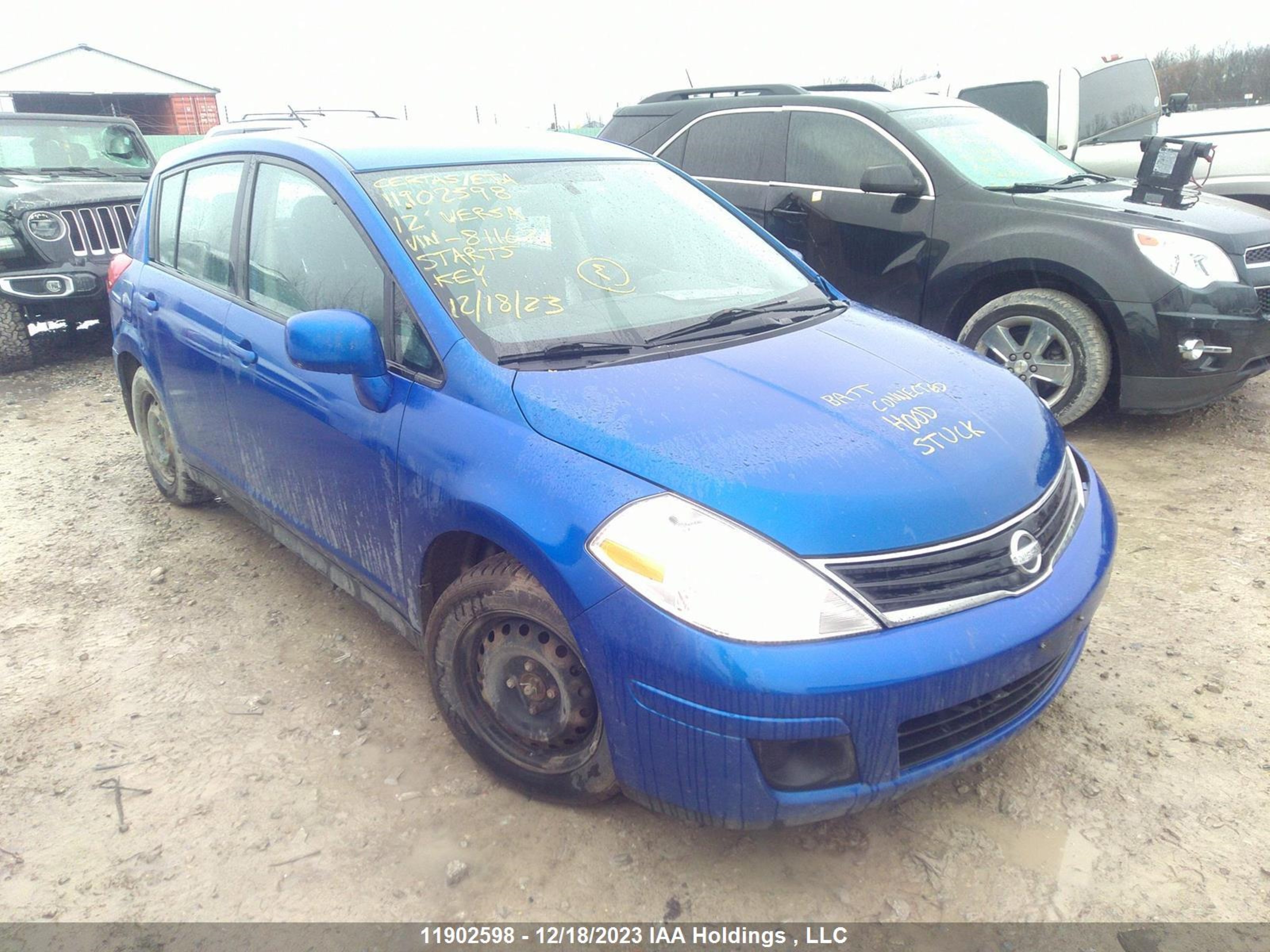 nissan versa 2012 3n1bc1cp0ck811621