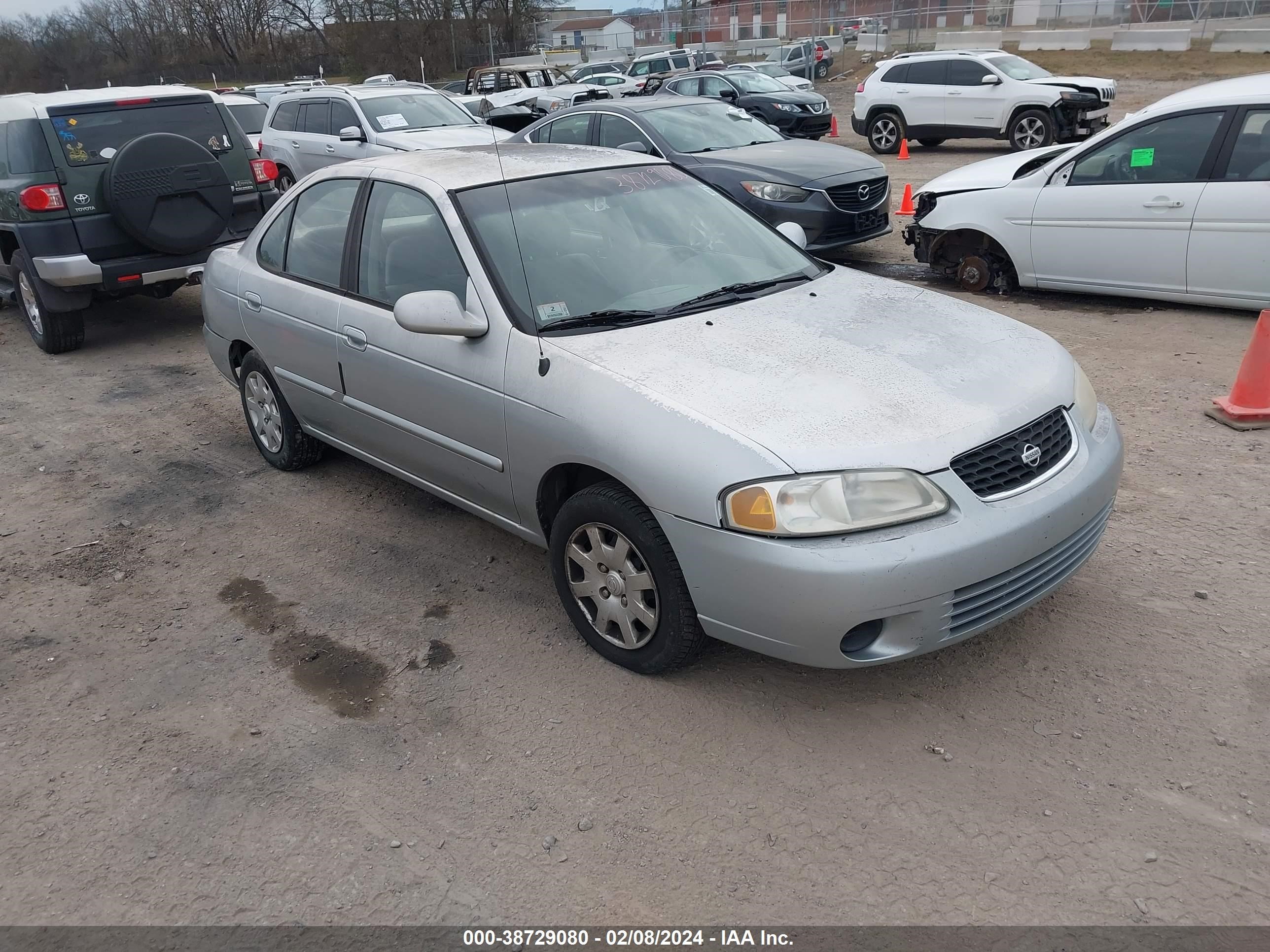 nissan sentra 2002 3n1cb51d22l605104