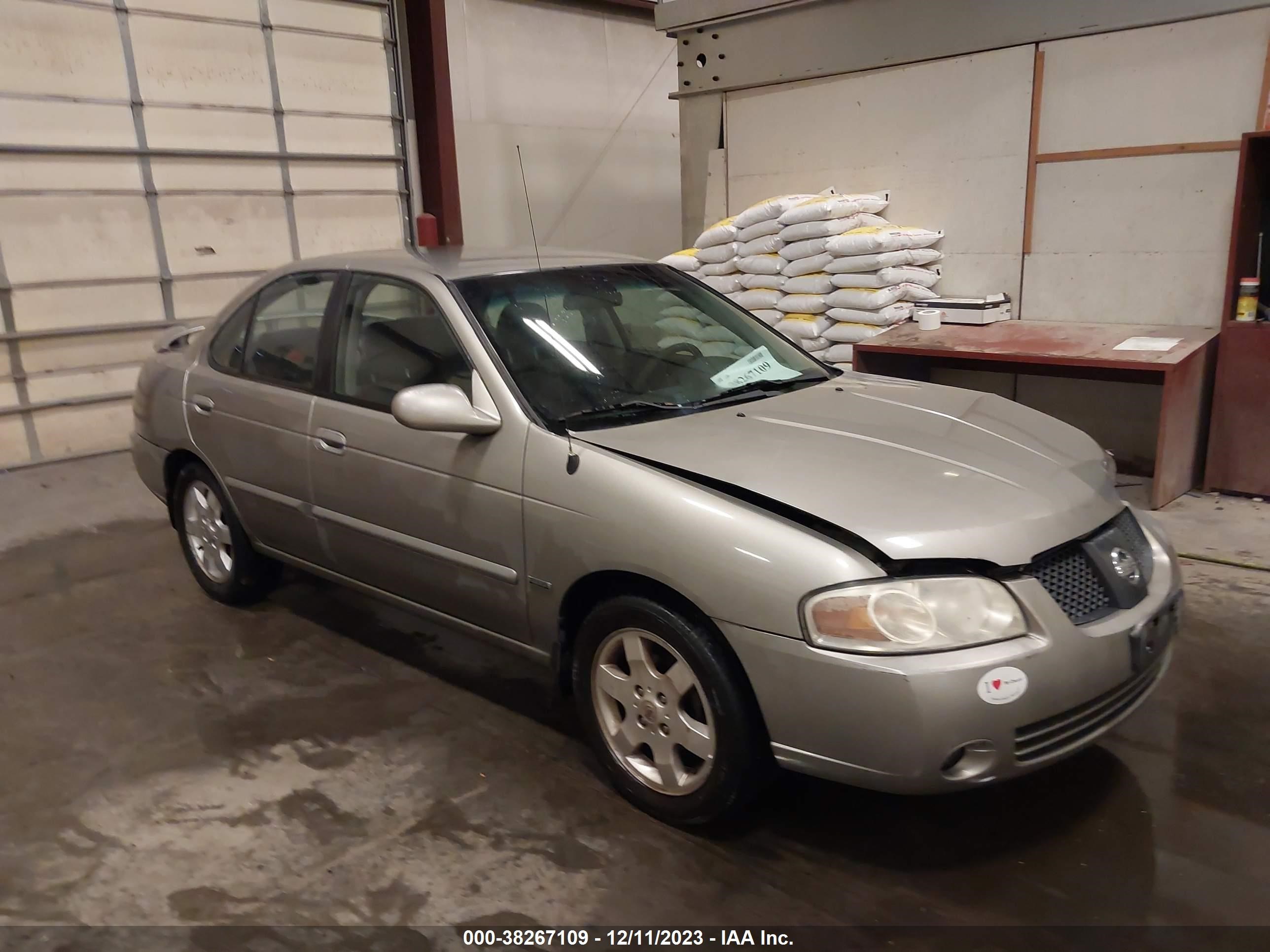 nissan sentra 2006 3n1cb51d36l573107