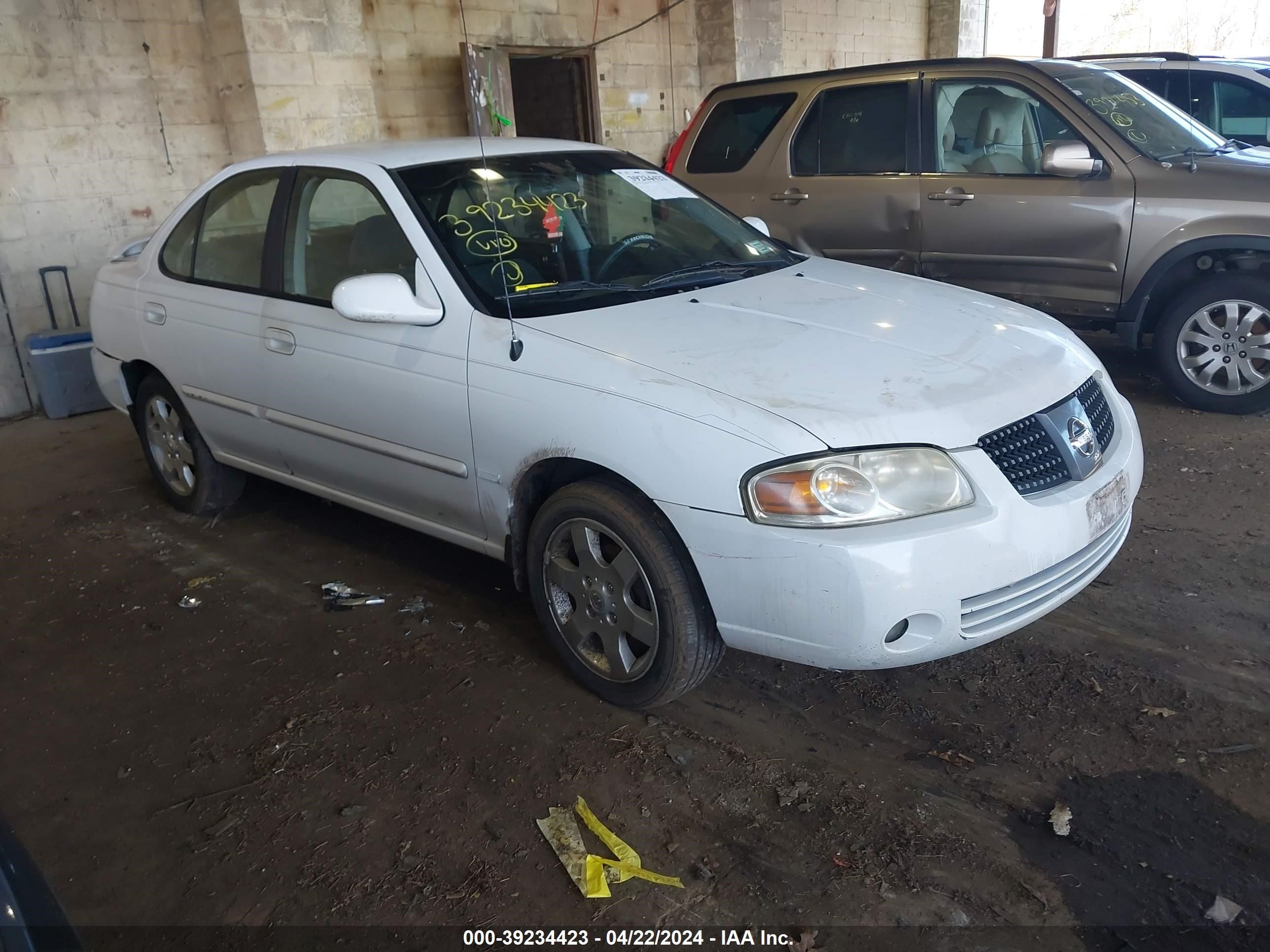 nissan sentra 2006 3n1cb51d46l562116