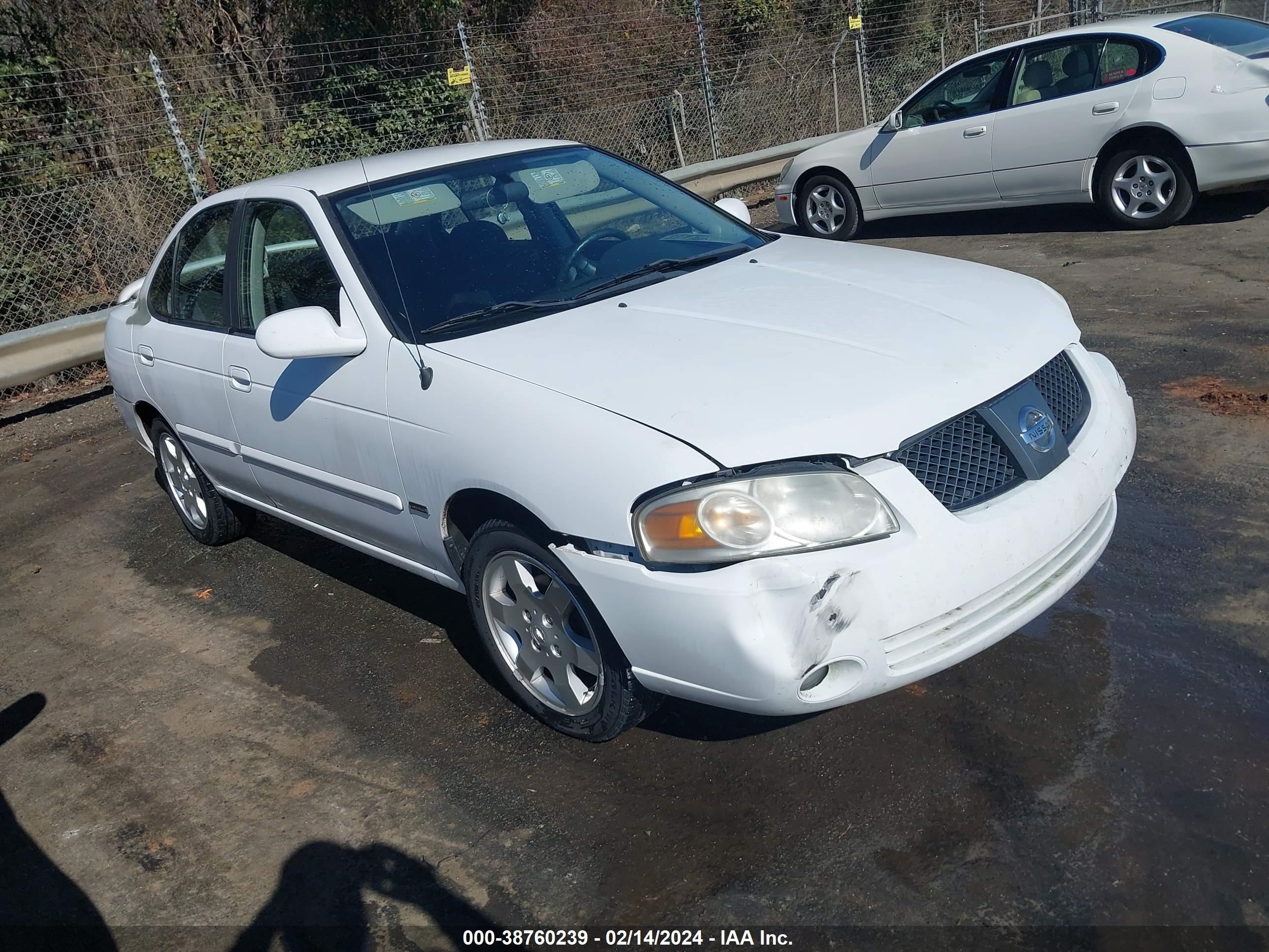 nissan sentra 2006 3n1cb51d56l538181