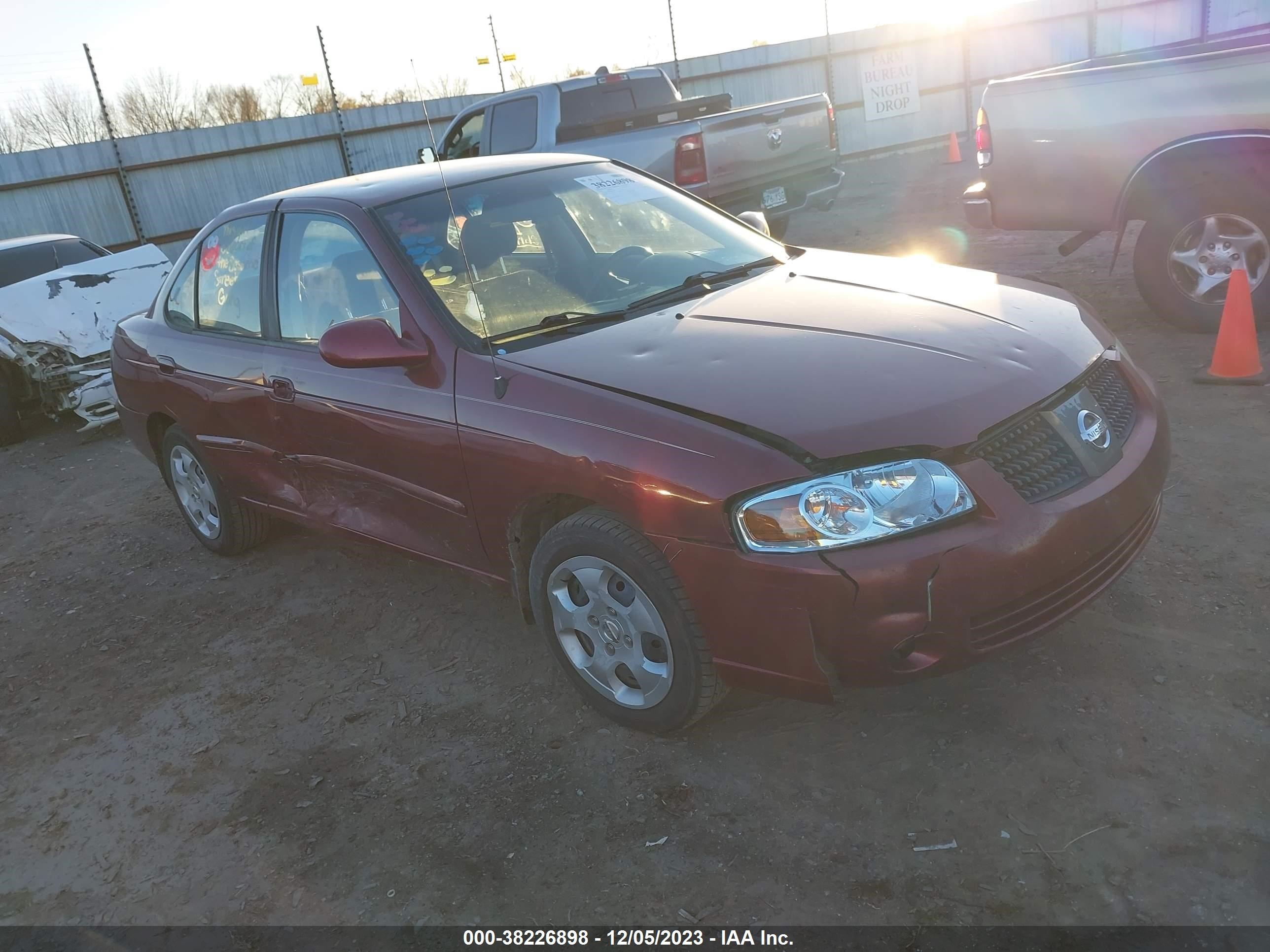 nissan sentra 2004 3n1cb51d64l475816