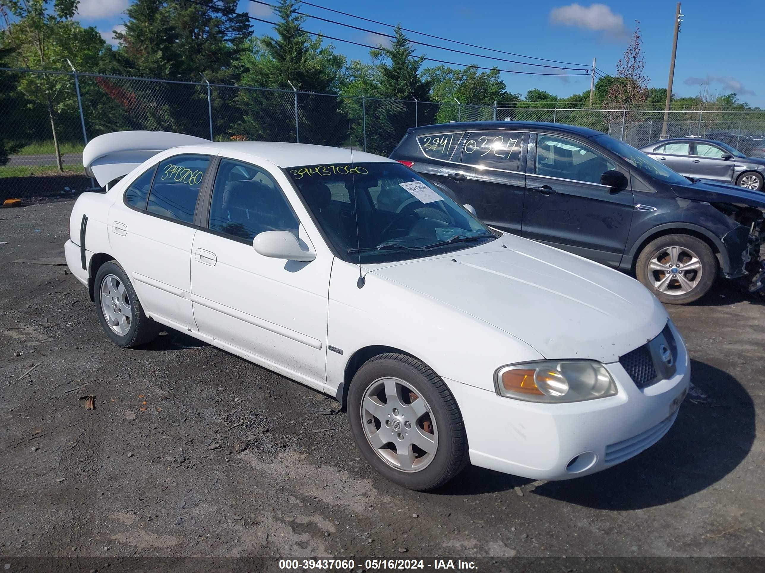 nissan sentra 2006 3n1cb51d66l590614