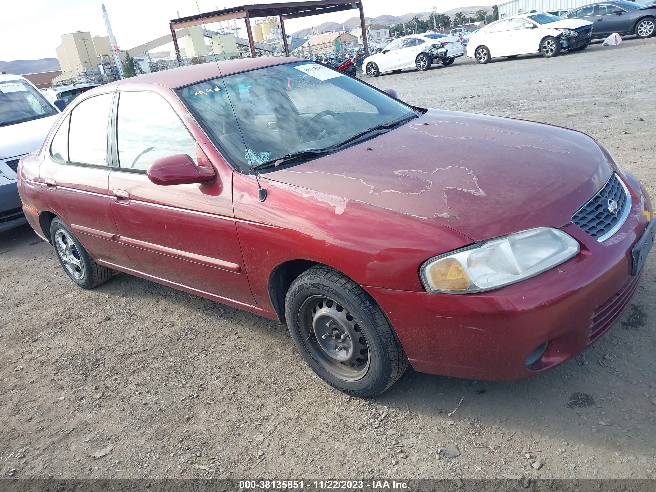 nissan sentra 2001 3n1cb51d91l505550