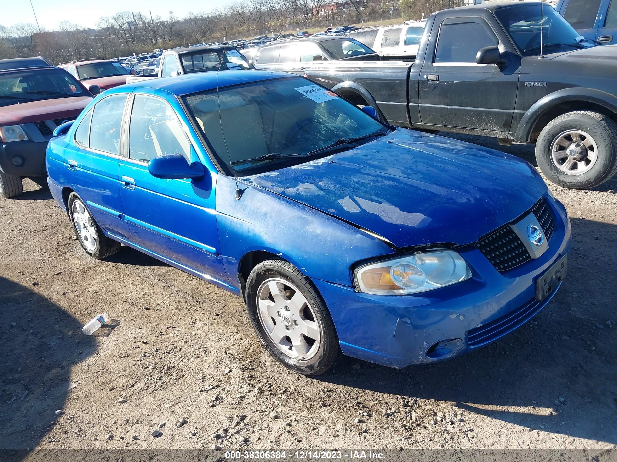 nissan sentra 2006 3n1cb51d96l576237