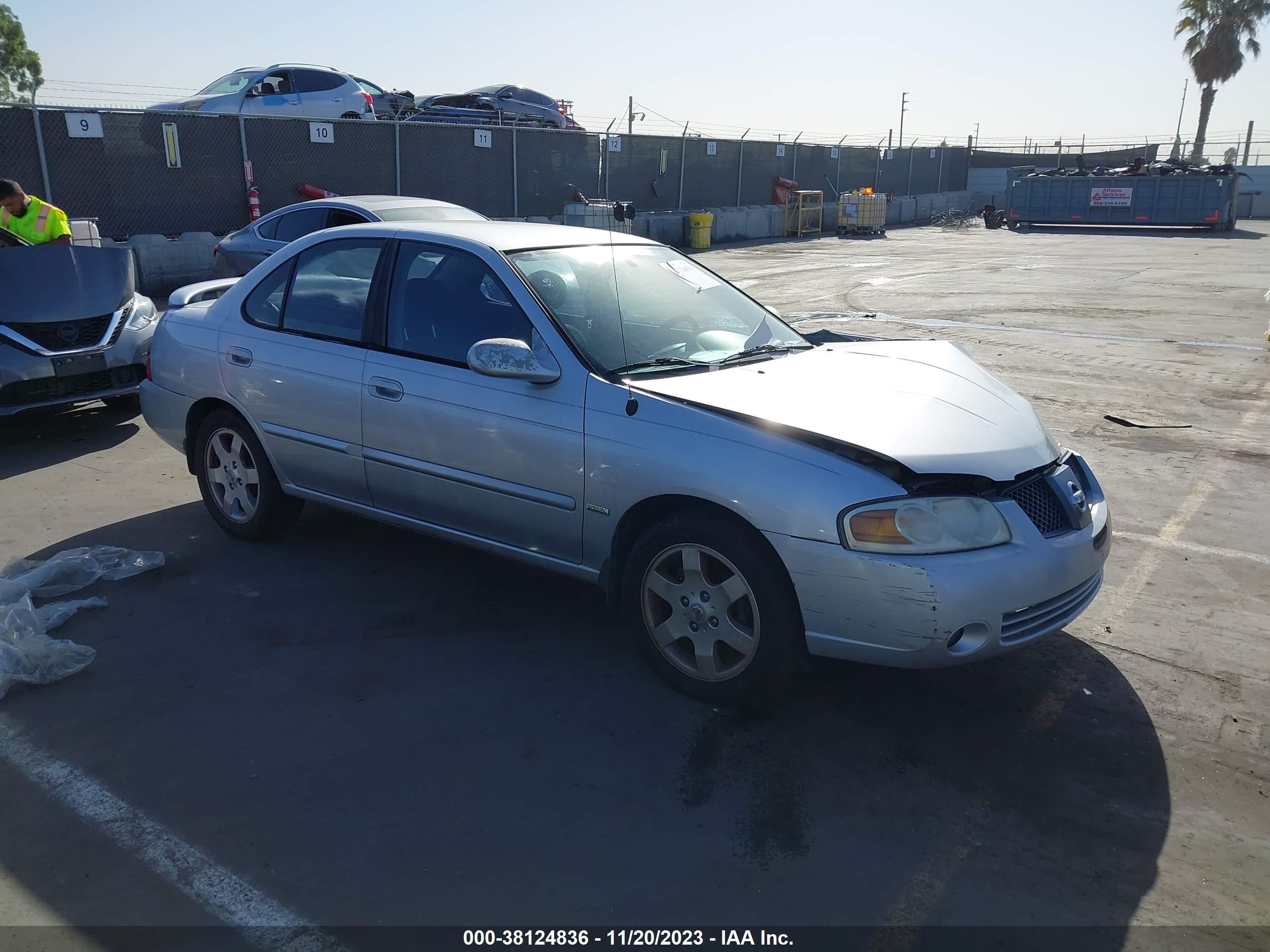 nissan sentra 2006 3n1cb51dx6l555588