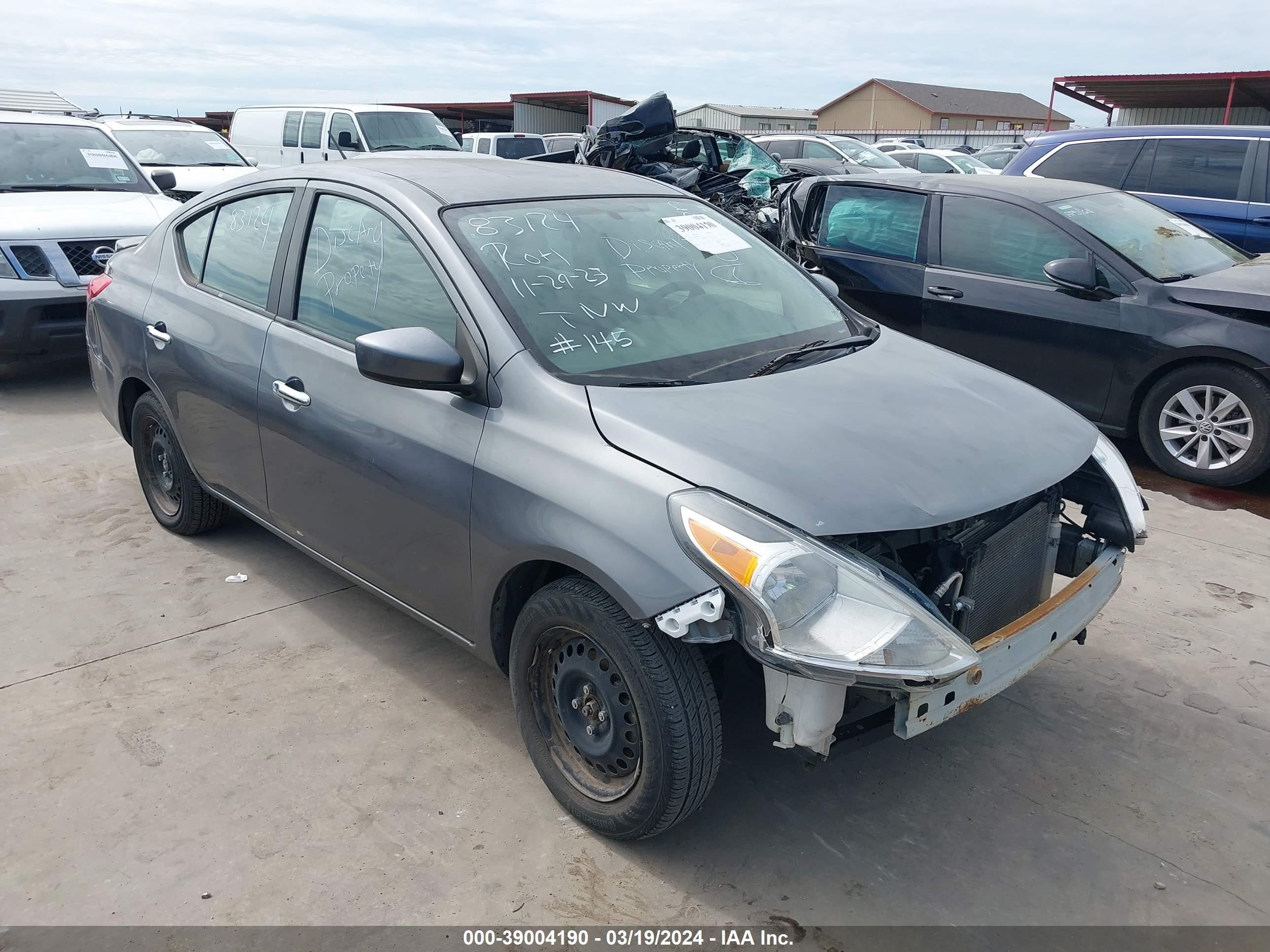 nissan versa 2019 3n1cn7ap3kl831424