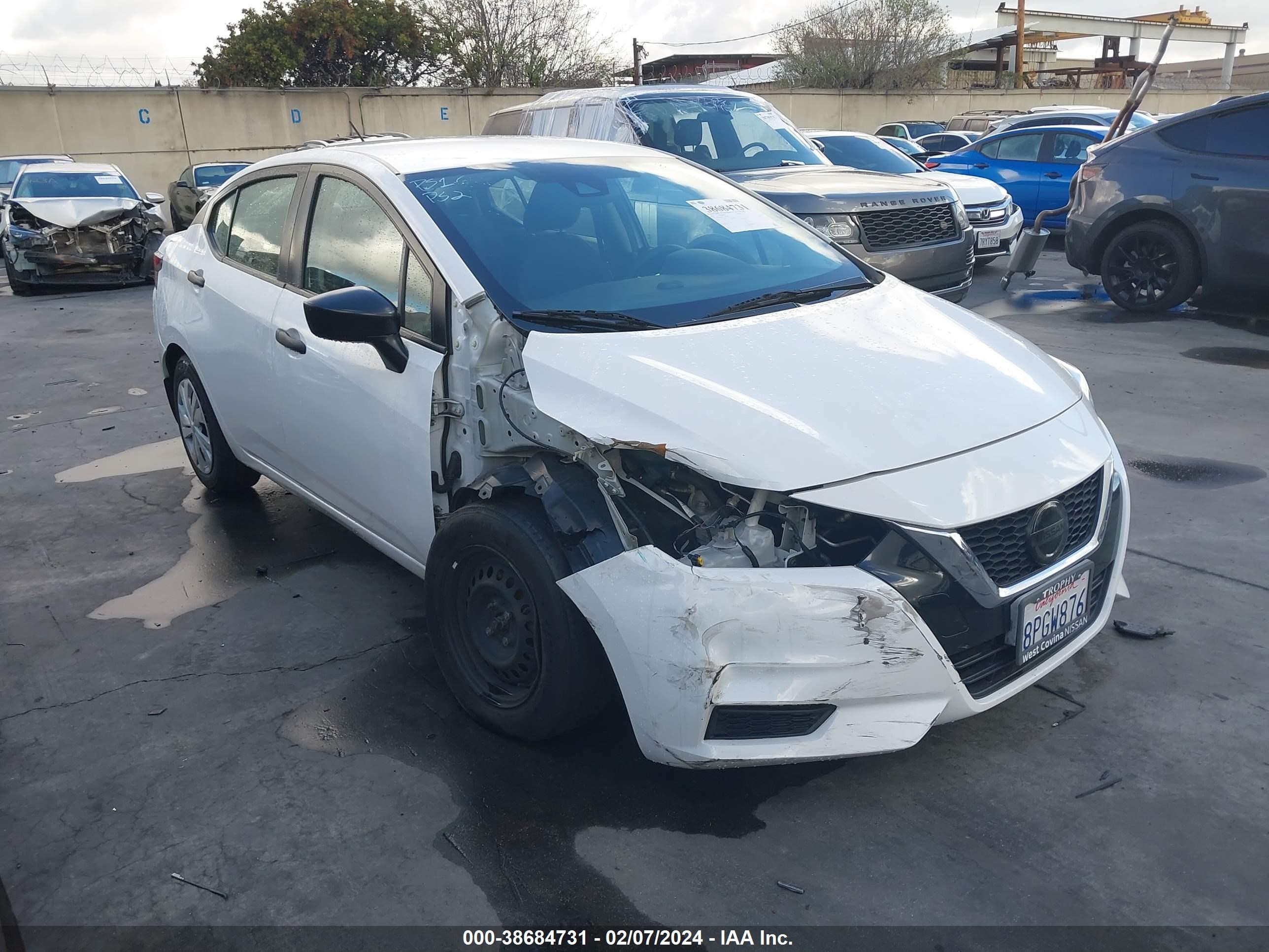 nissan versa 2020 3n1cn8dv7ll848342