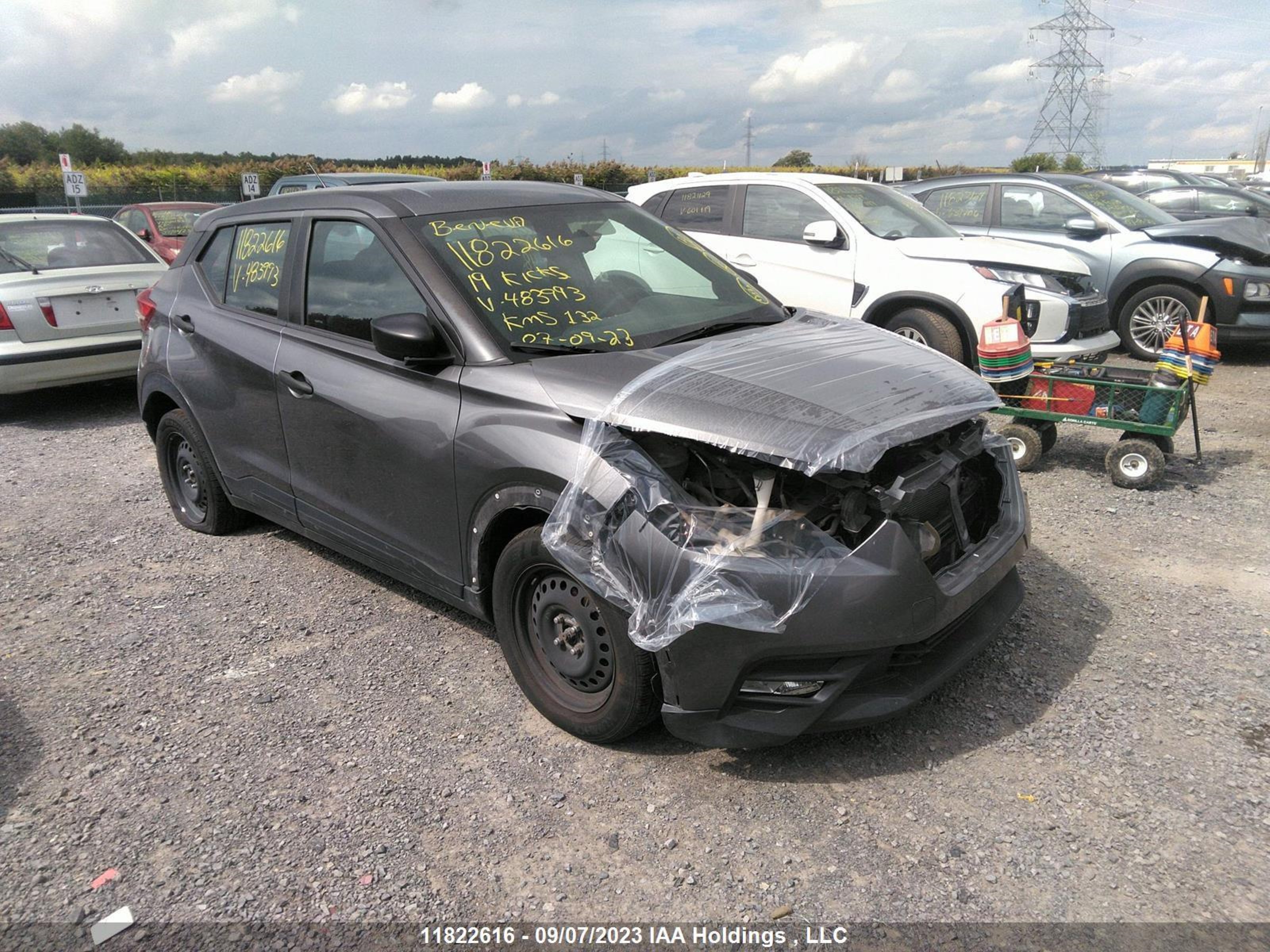 nissan kicks 2019 3n1cp5cu8kl483993