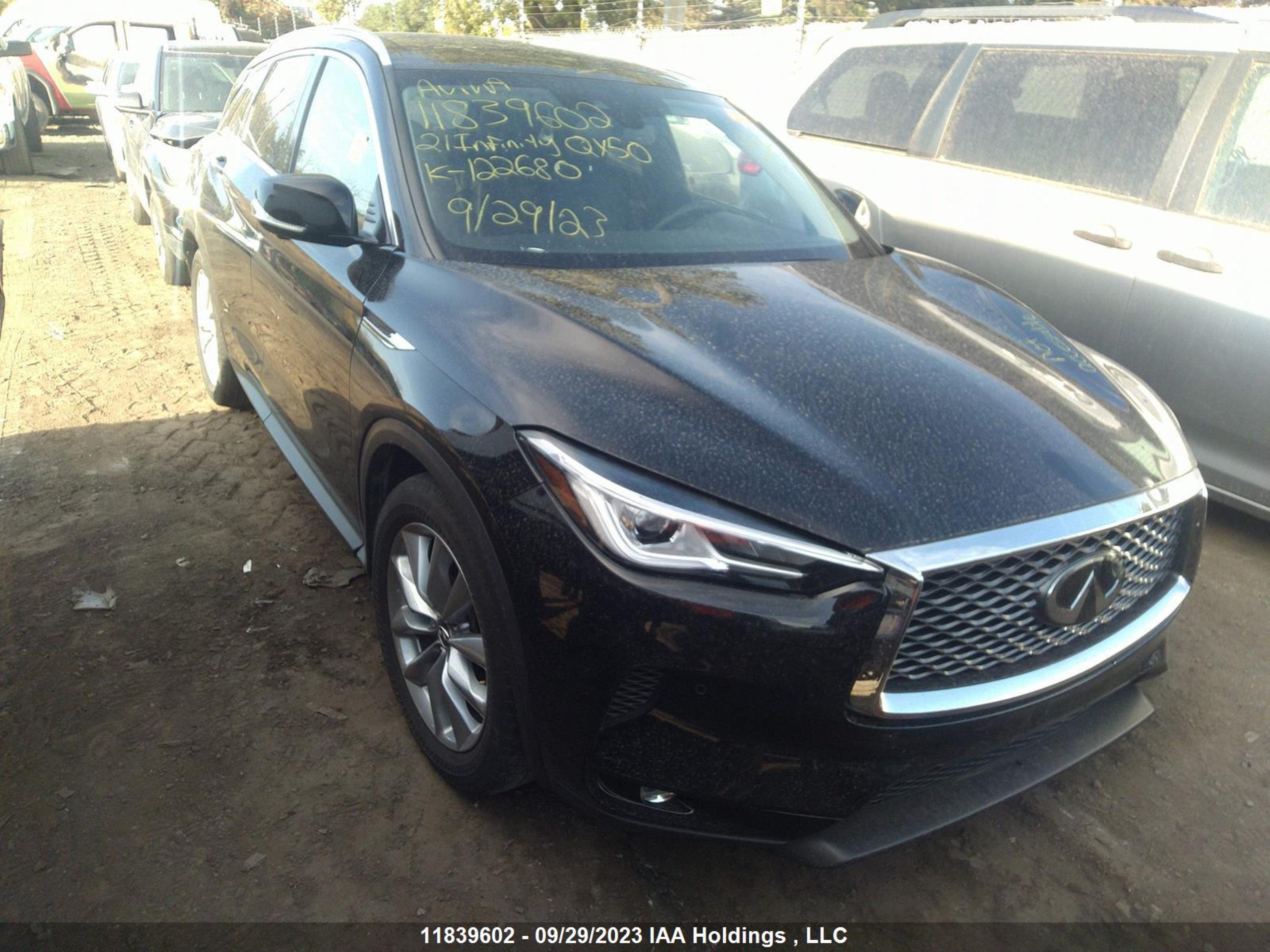 infiniti qx50 2021 3pcaj5cb8mf122608