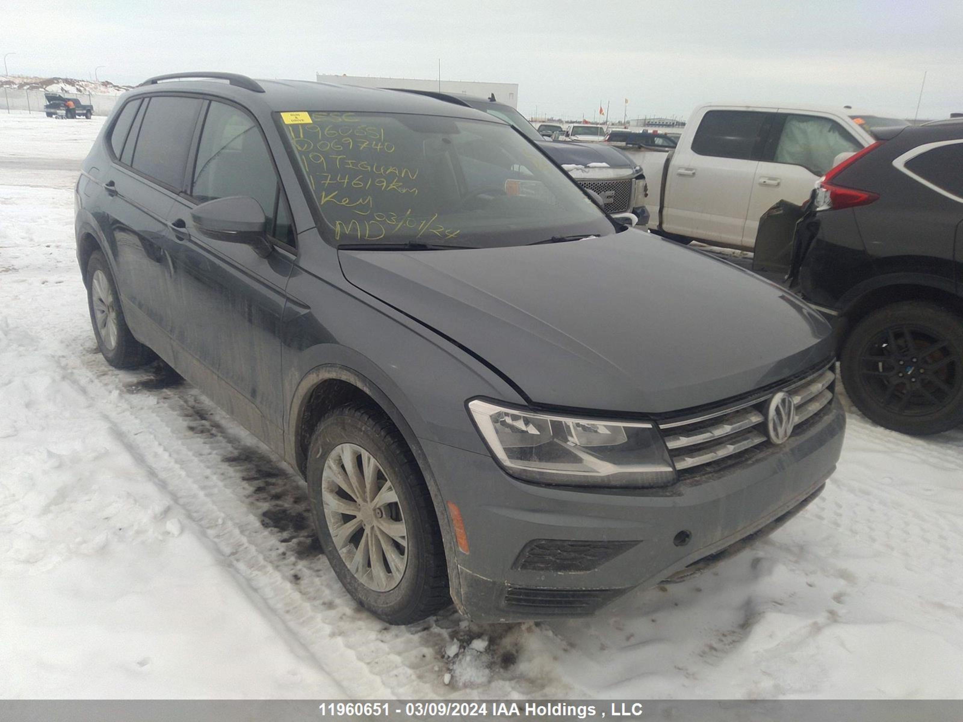 volkswagen tiguan 2019 3vv0b7ax9km069740