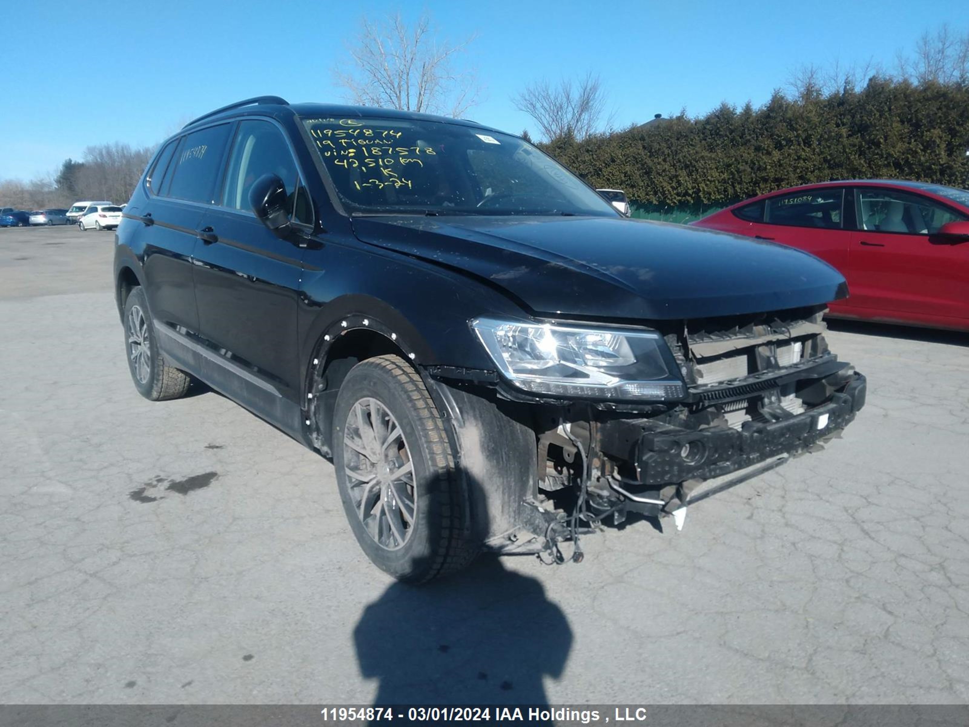 volkswagen tiguan 2019 3vv2b7ax1km187578