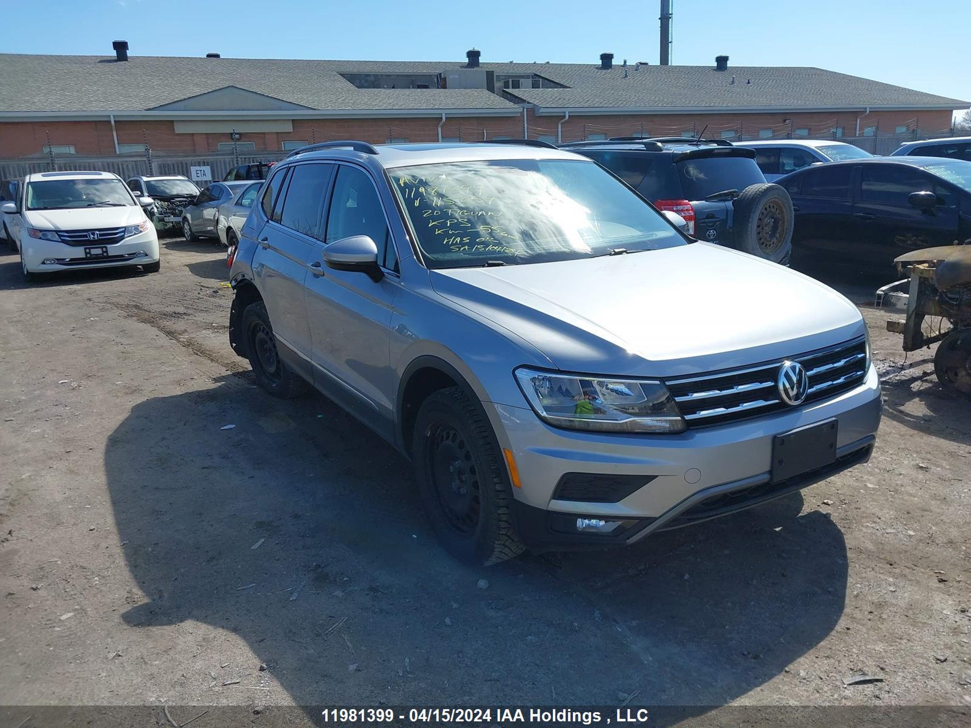 volkswagen tiguan 2020 3vv2b7ax2lm115659