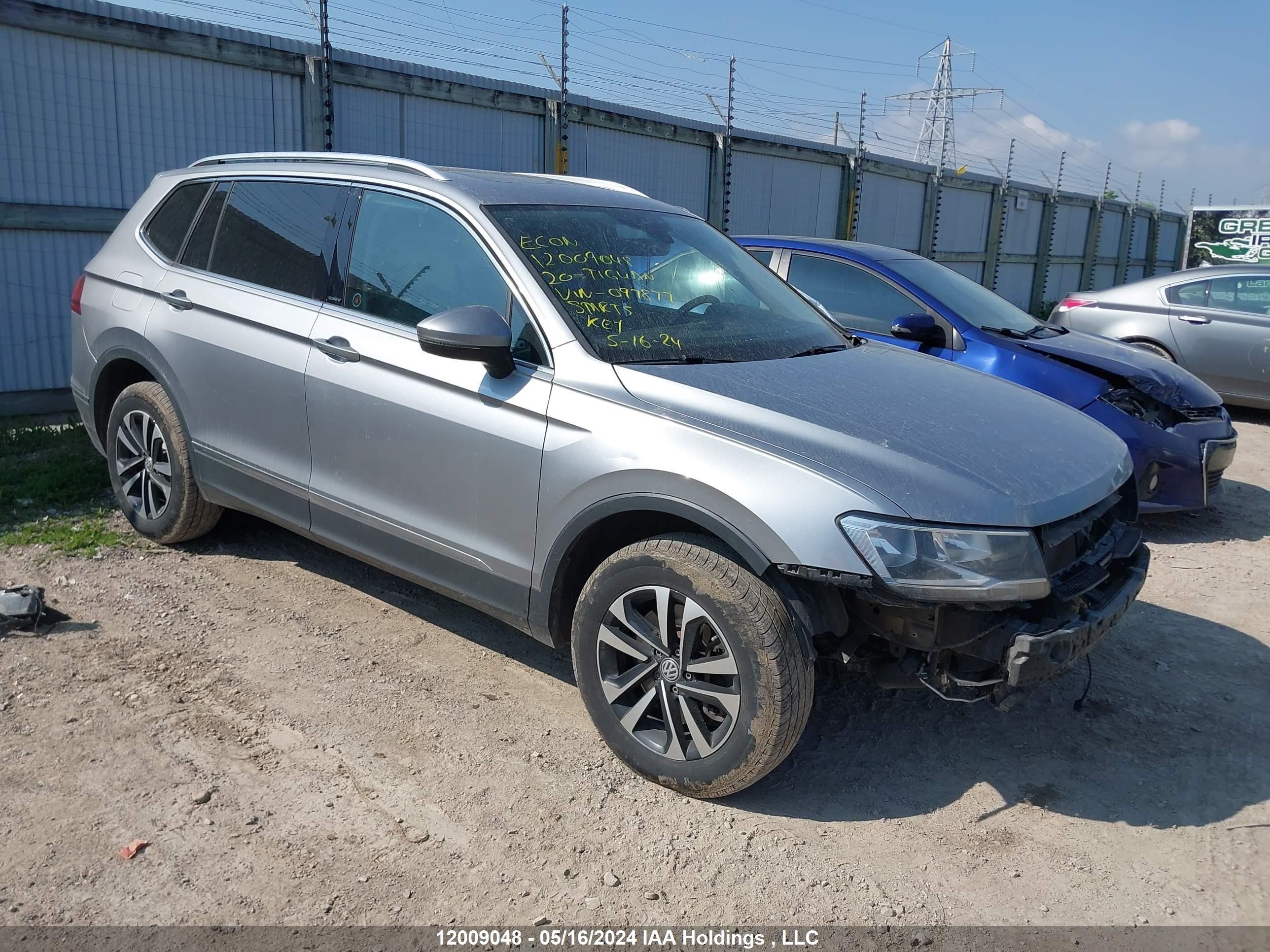 volkswagen tiguan 2020 3vv2b7ax8lm097877