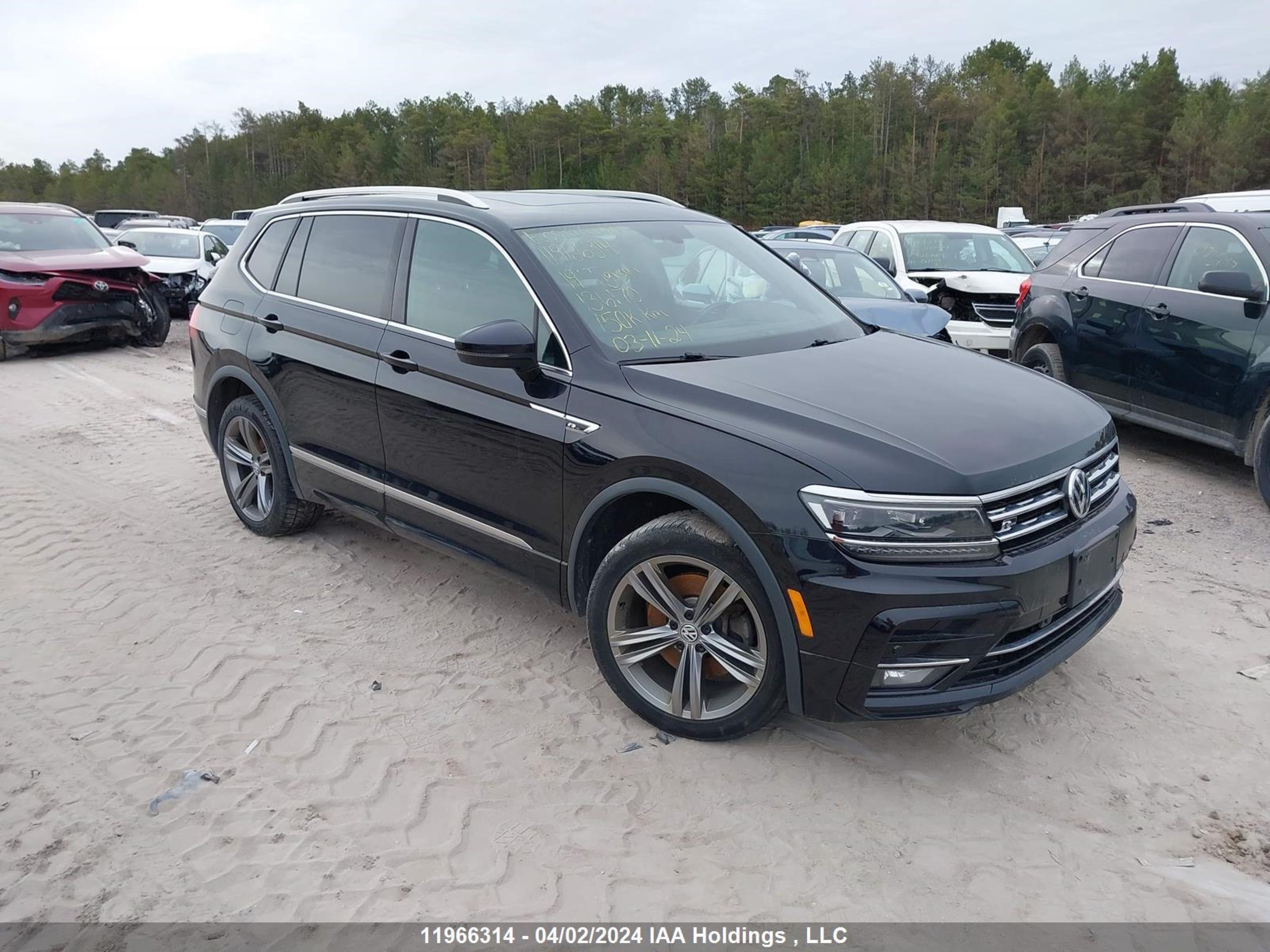 volkswagen tiguan 2019 3vv4b7axxkm136170