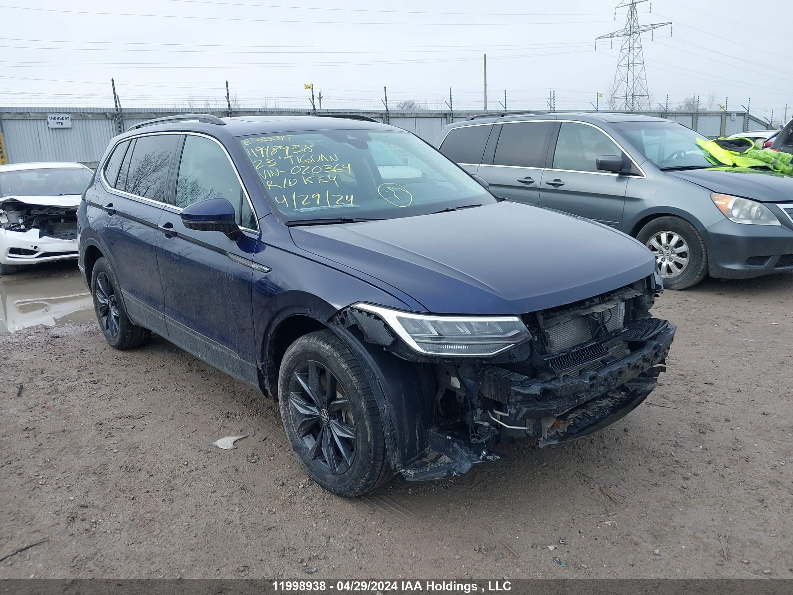 volkswagen tiguan 2023 3vvmb7ax3pm020364