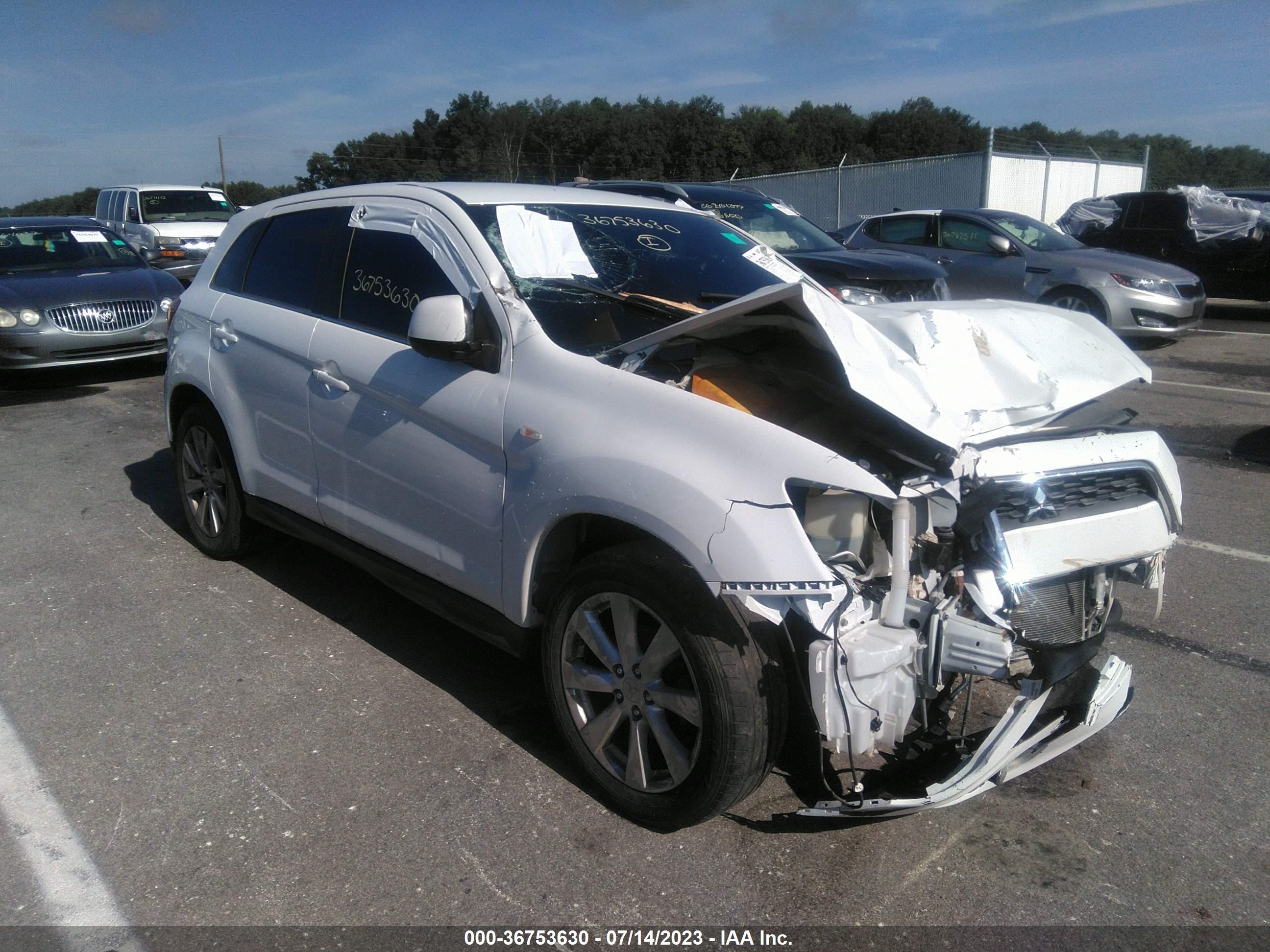 mitsubishi outlander 2013 4a4ar4au5de009989