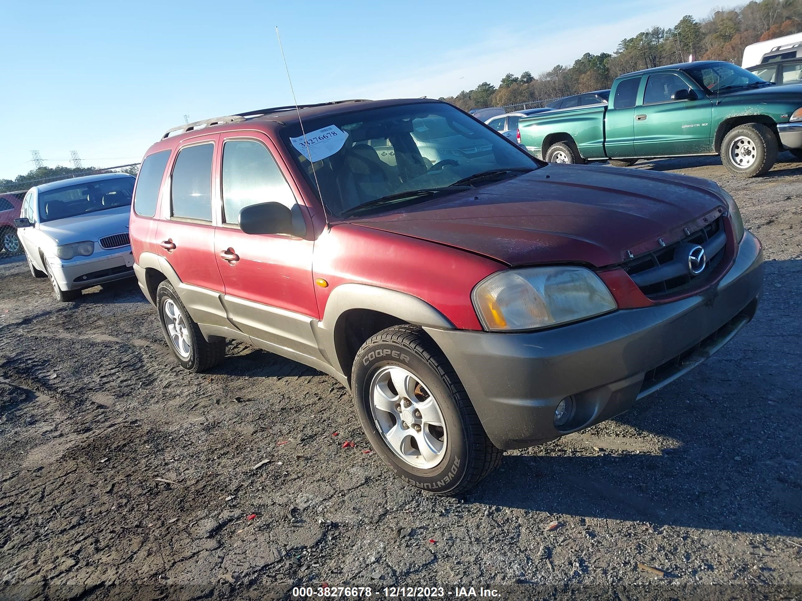 mazda tribute 2001 4f2cu09191km05650