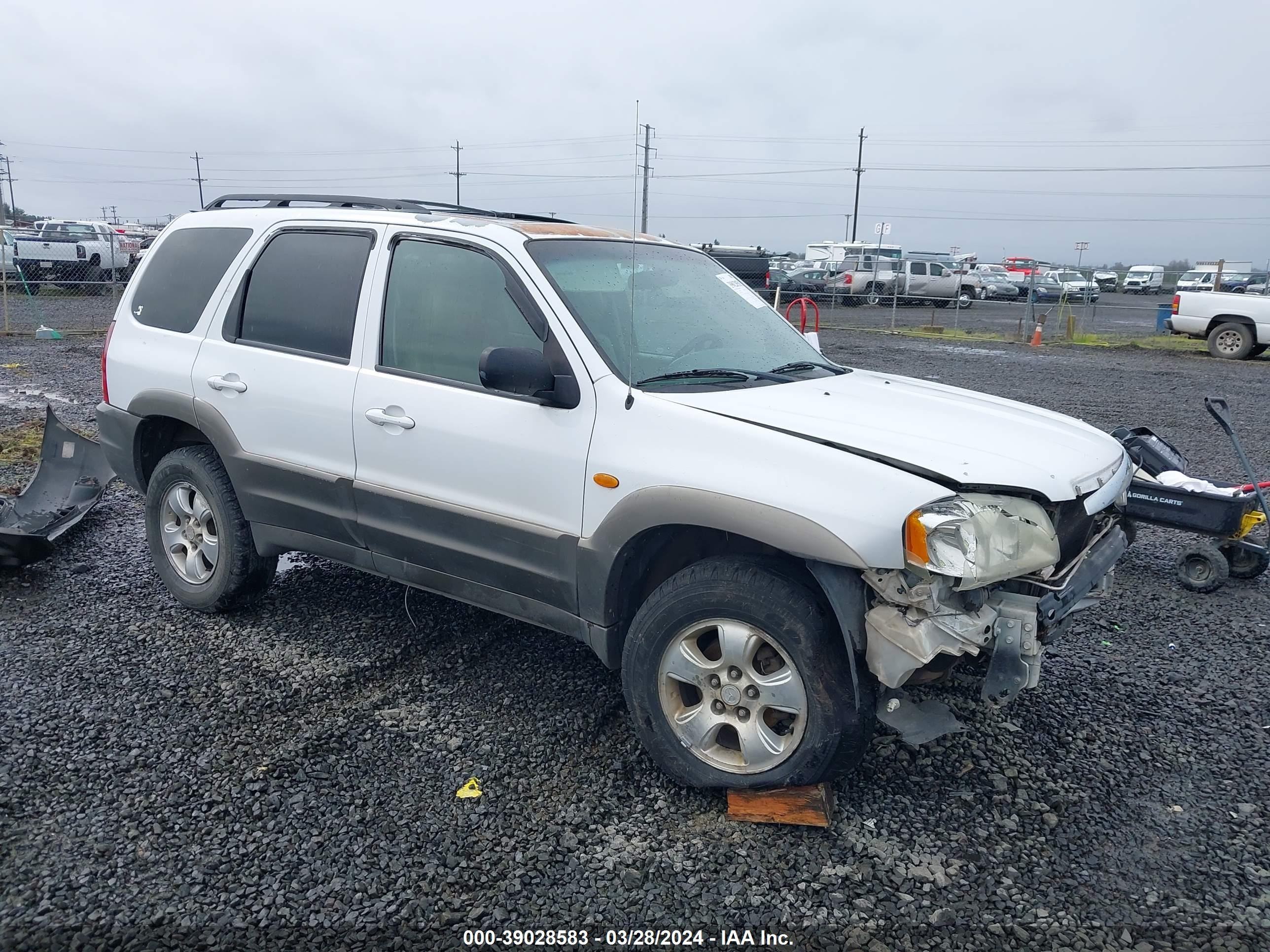 mazda tribute 2003 4f2cz96173km33282