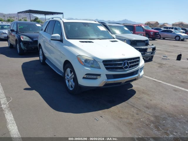 mercedes-benz ml-class 2012 4jgda2ebxca051424