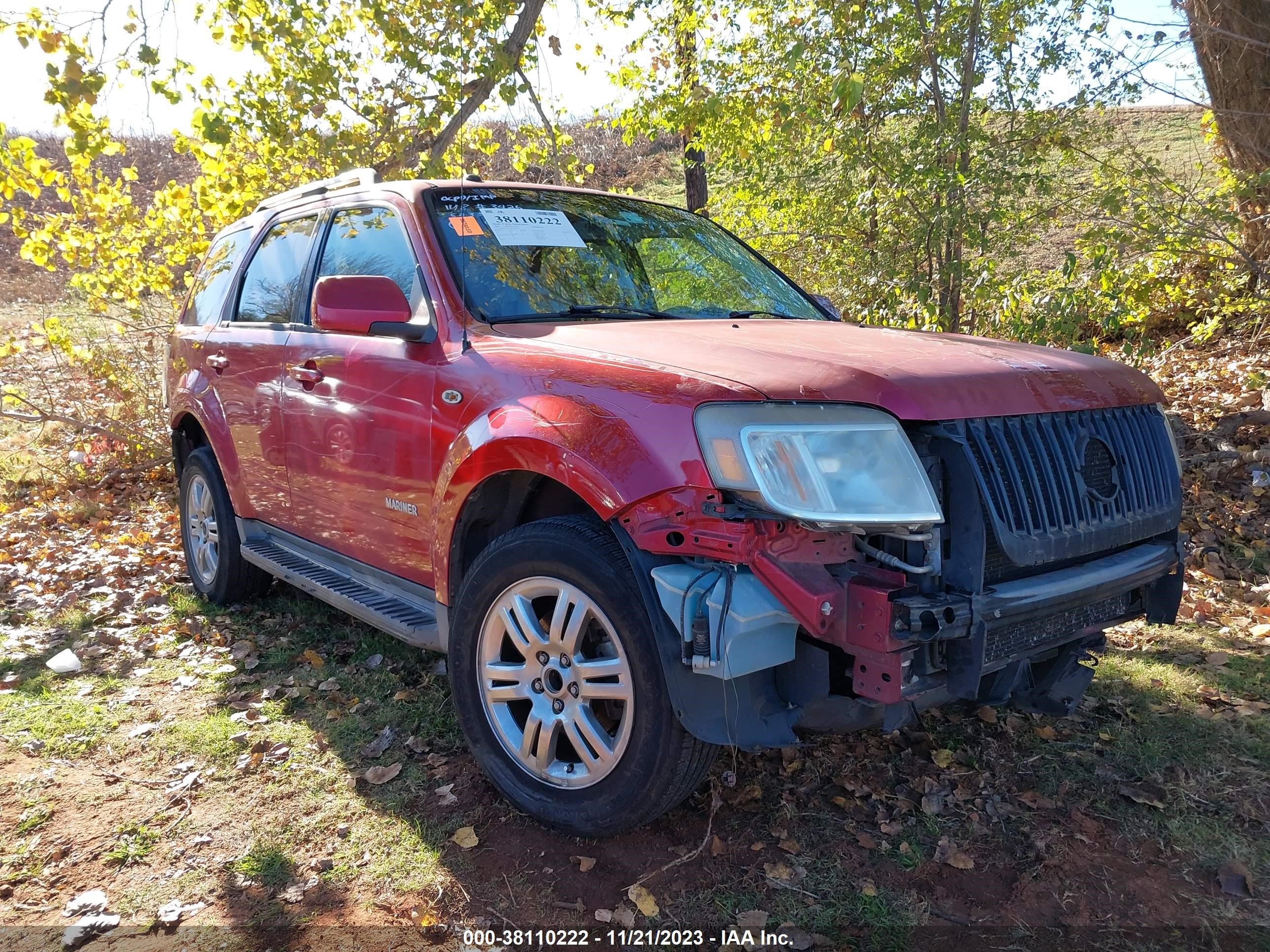 mercury mariner 2008 4m2cu87198kj54330