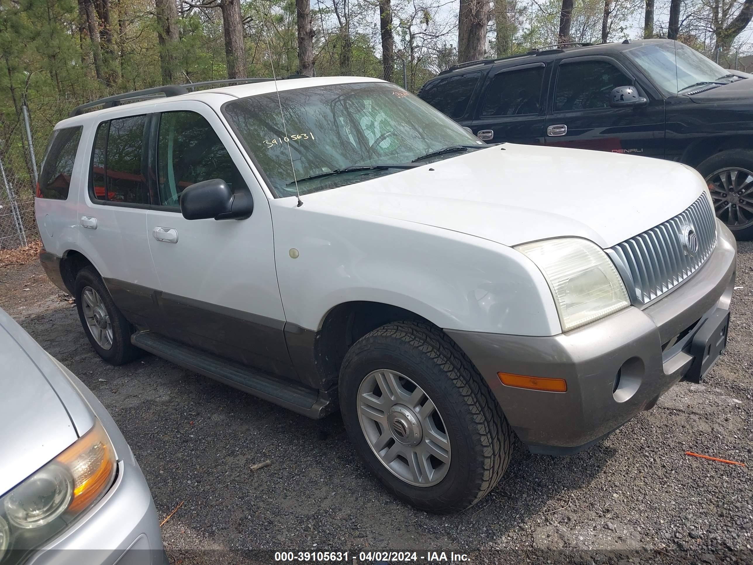 mercury mountaineer 2004 4m2du86w34zj34206