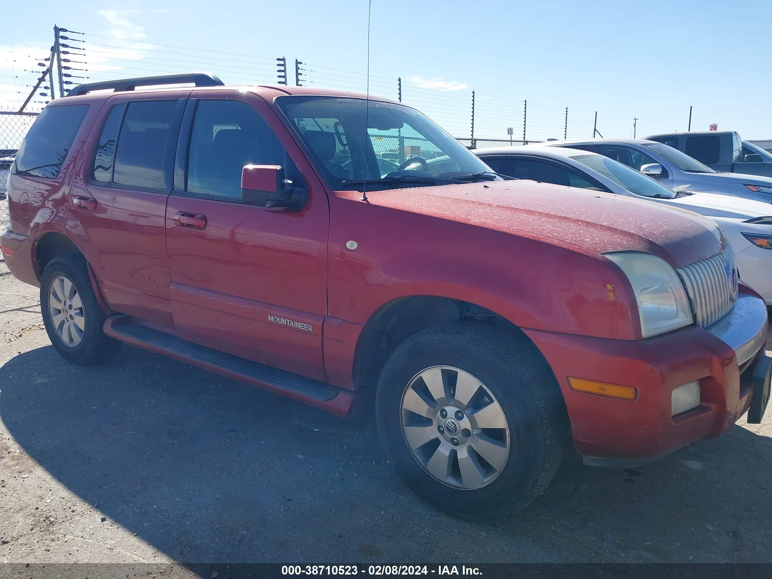 mercury mountaineer 2007 4m2eu47e87uj11539