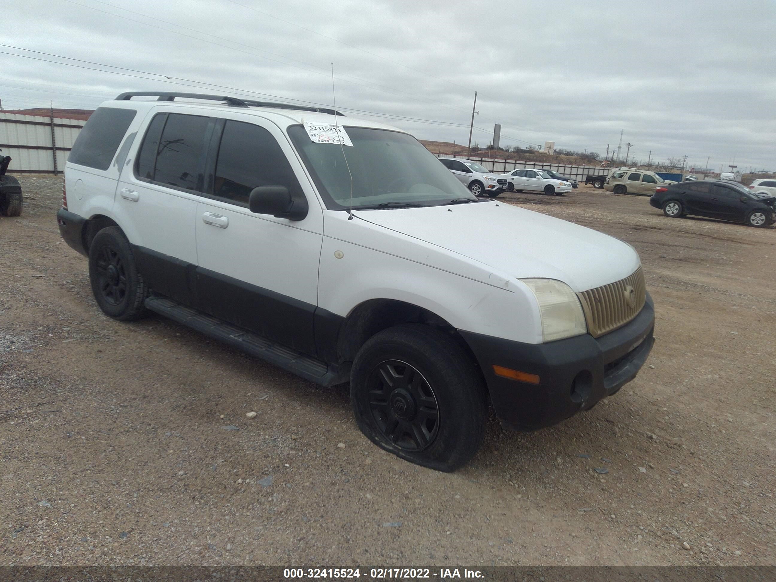 mercury mountaineer 2003 4m2zu66w93uj14595