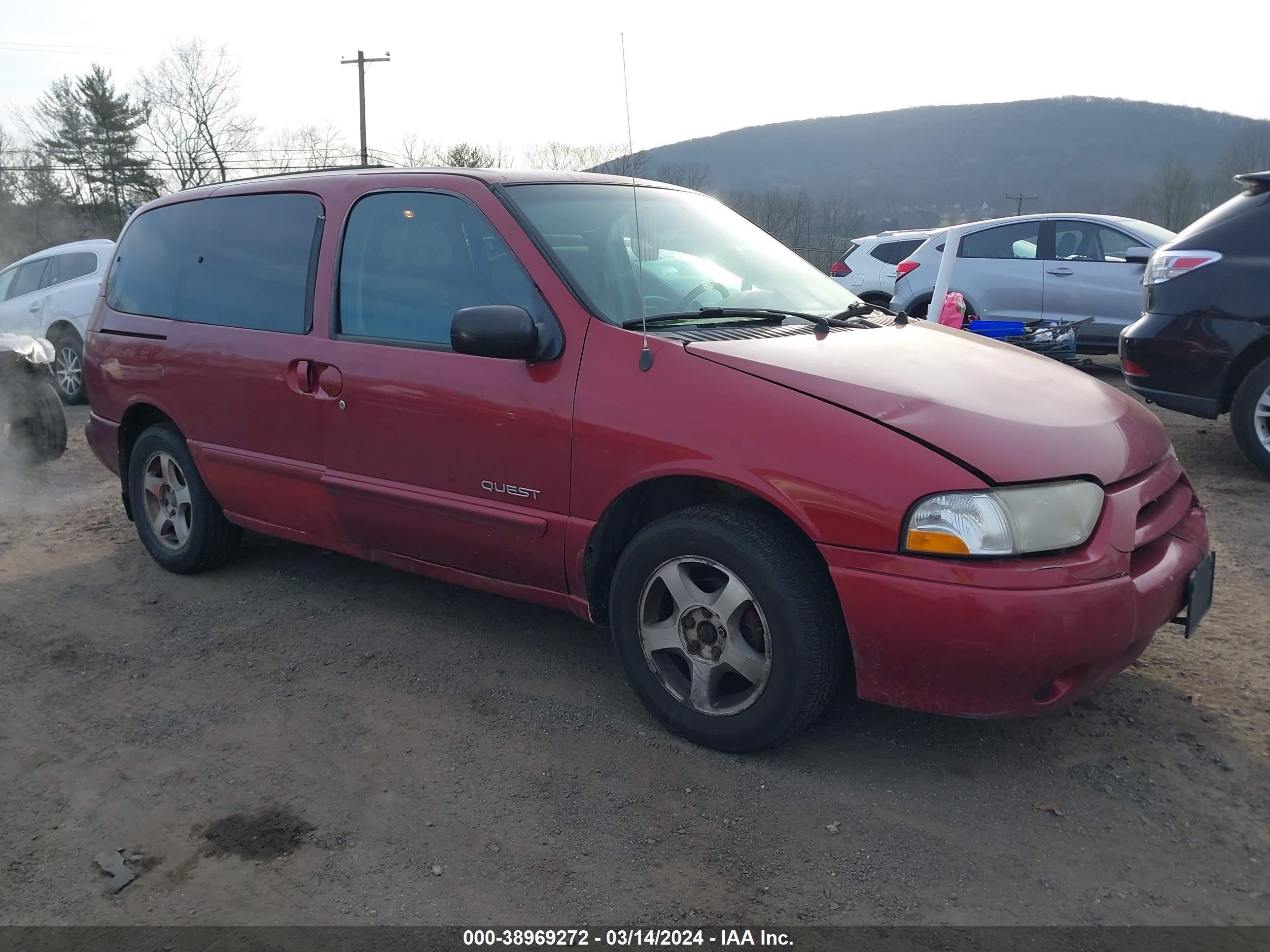 nissan quest 2001 4n2zn15t81d810999