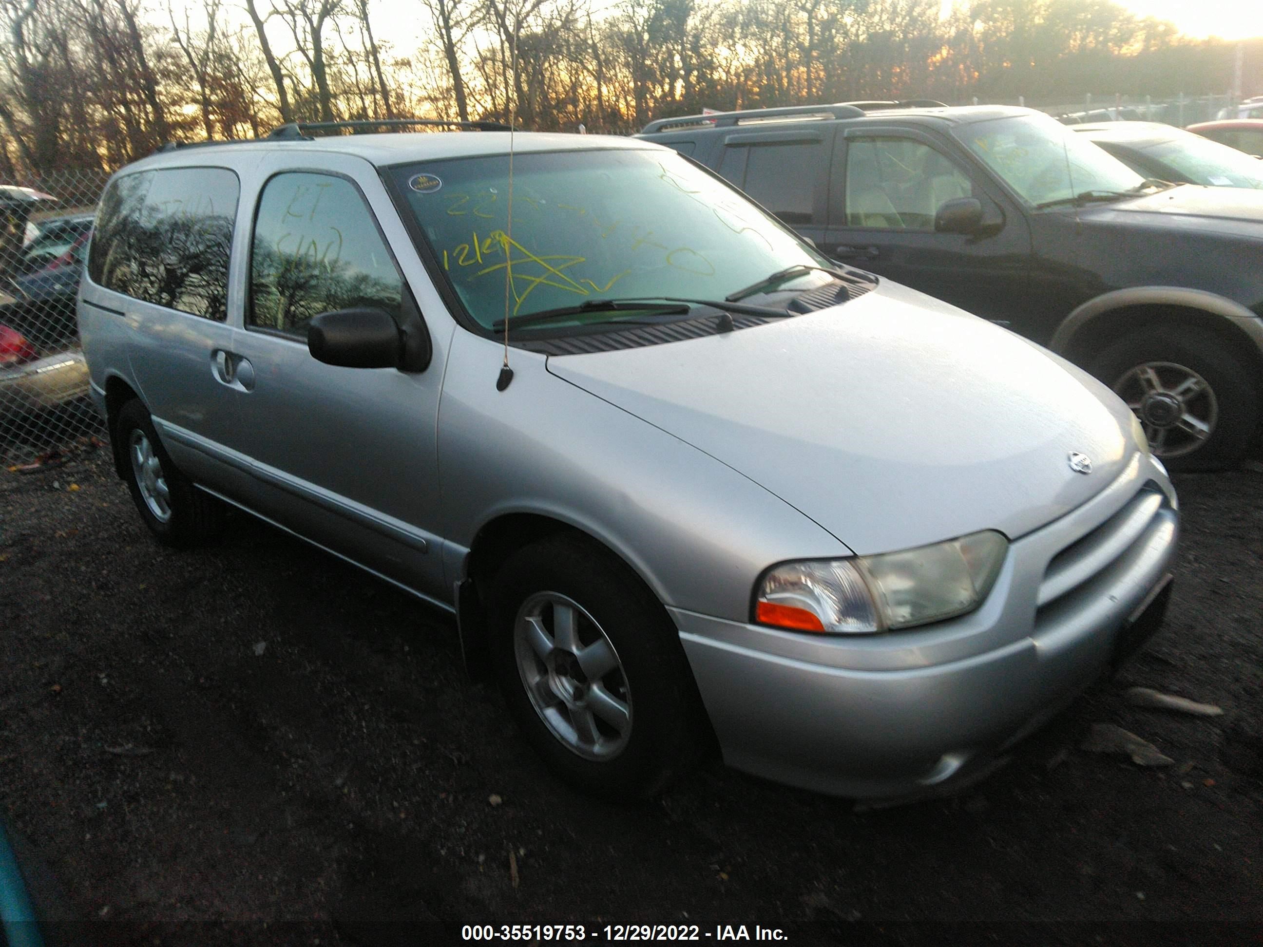 nissan quest 2002 4n2zn15tx2d805482