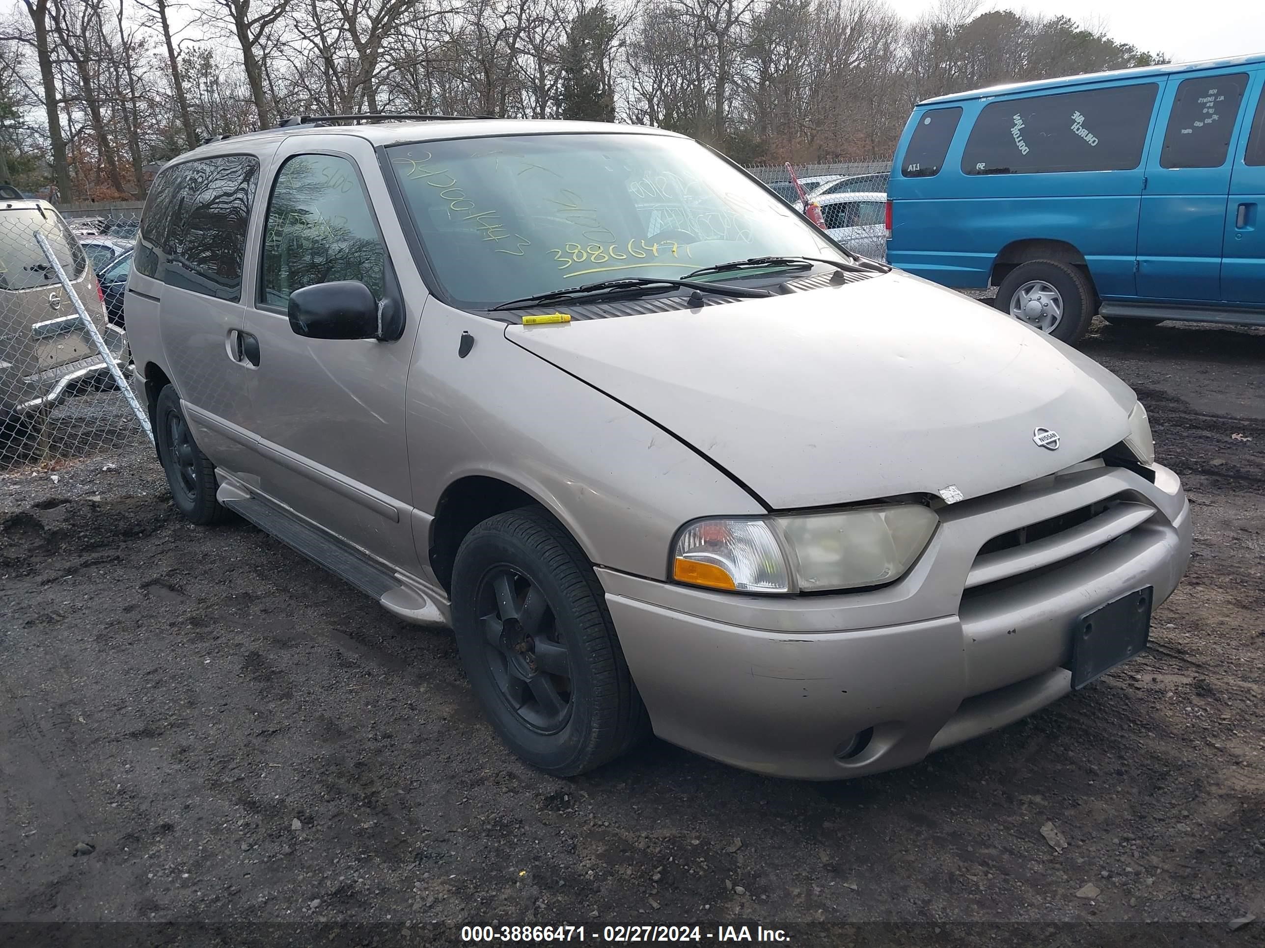 nissan quest 2001 4n2zn16t21d827411