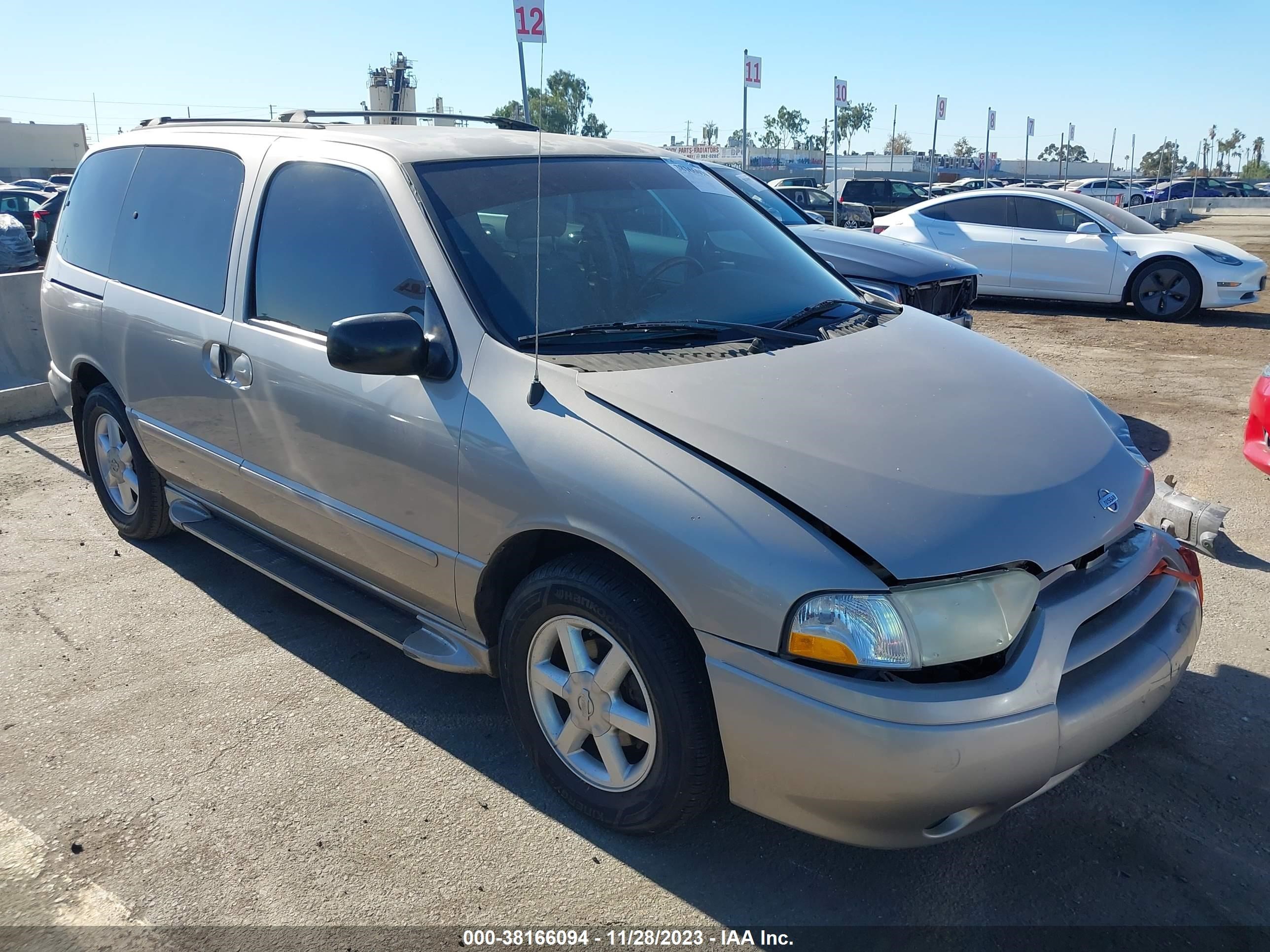 nissan quest 2002 4n2zn17t52d810294