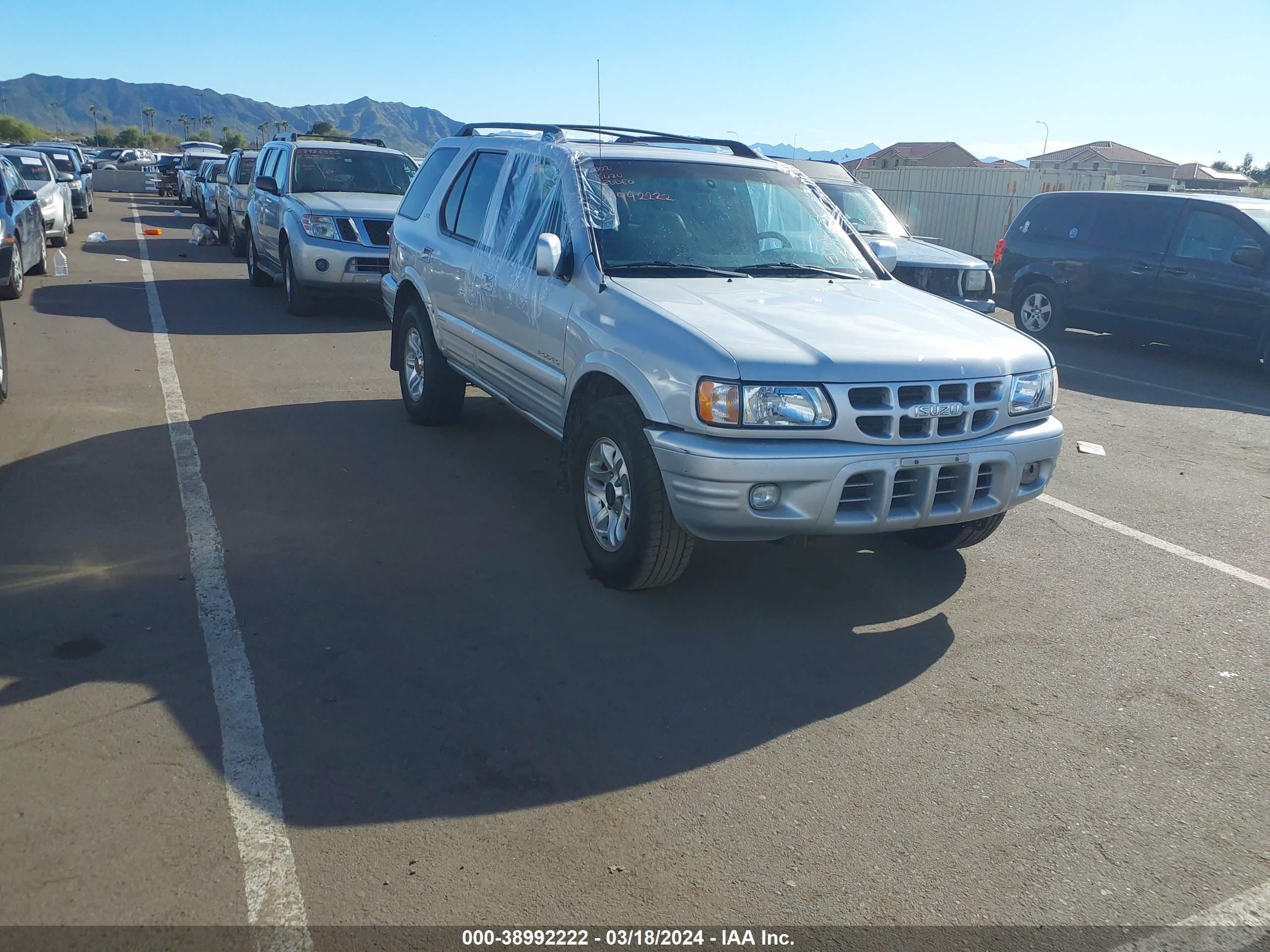 isuzu rodeo 2002 4s2ck58w224329232