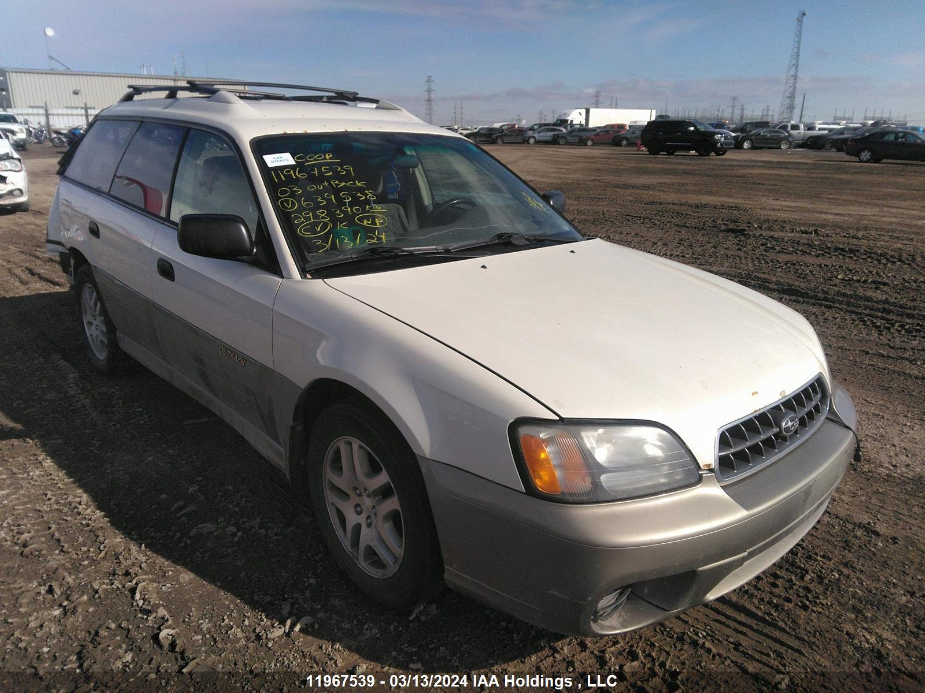 subaru outback 2003 4s3bh675337639538