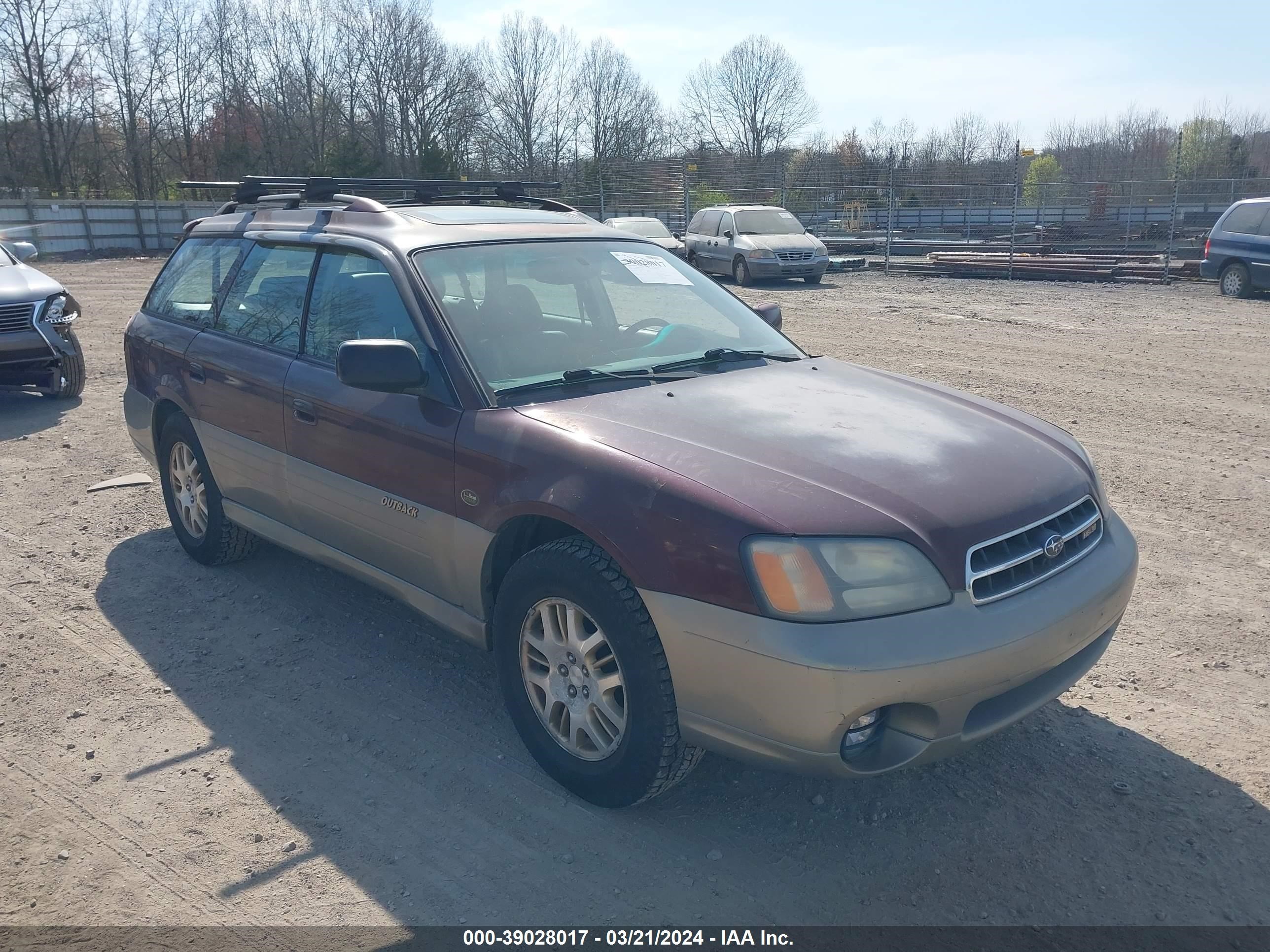 subaru outback 2001 4s3bh806317624016