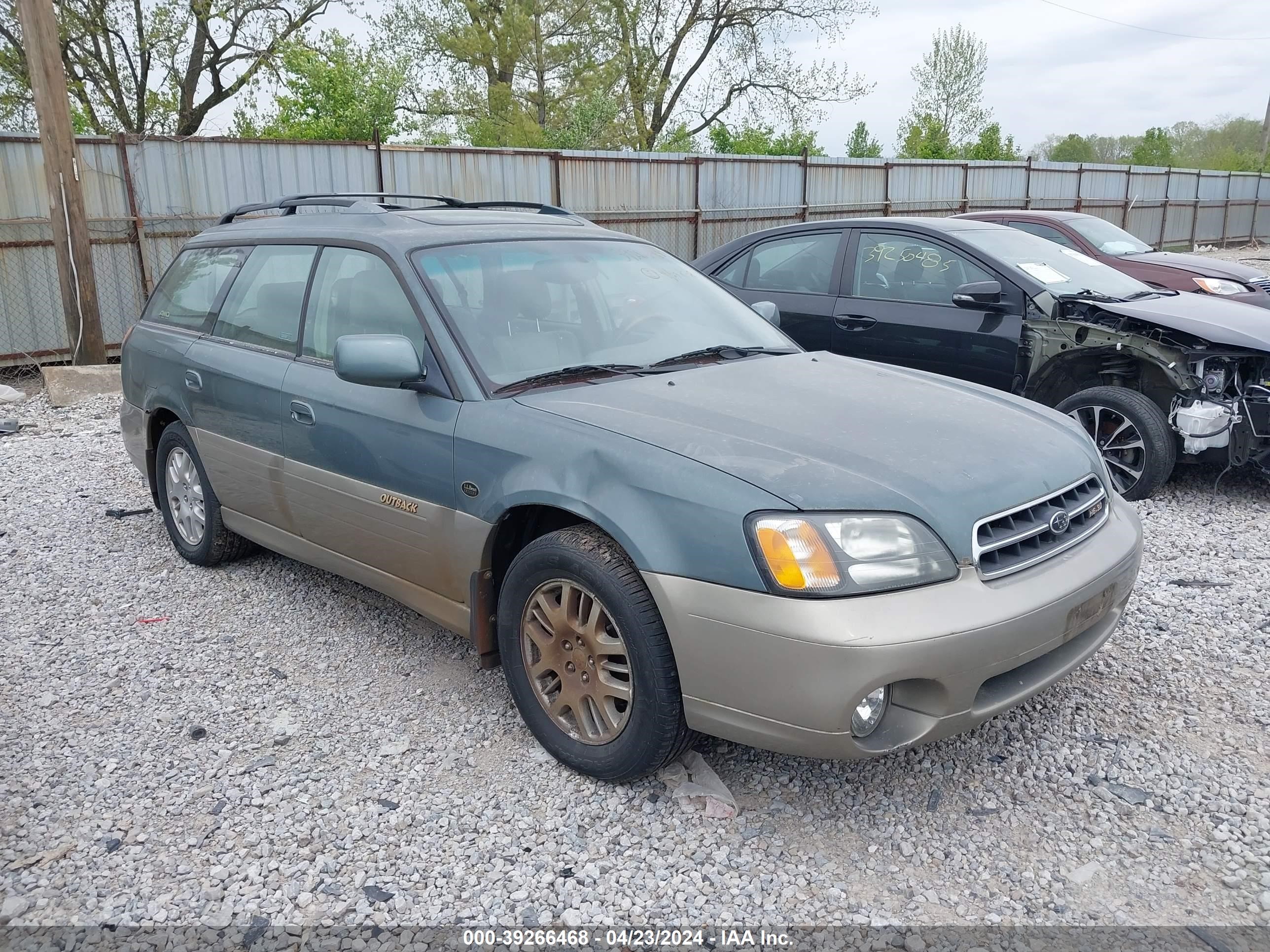 subaru outback 2001 4s3bh806717660579