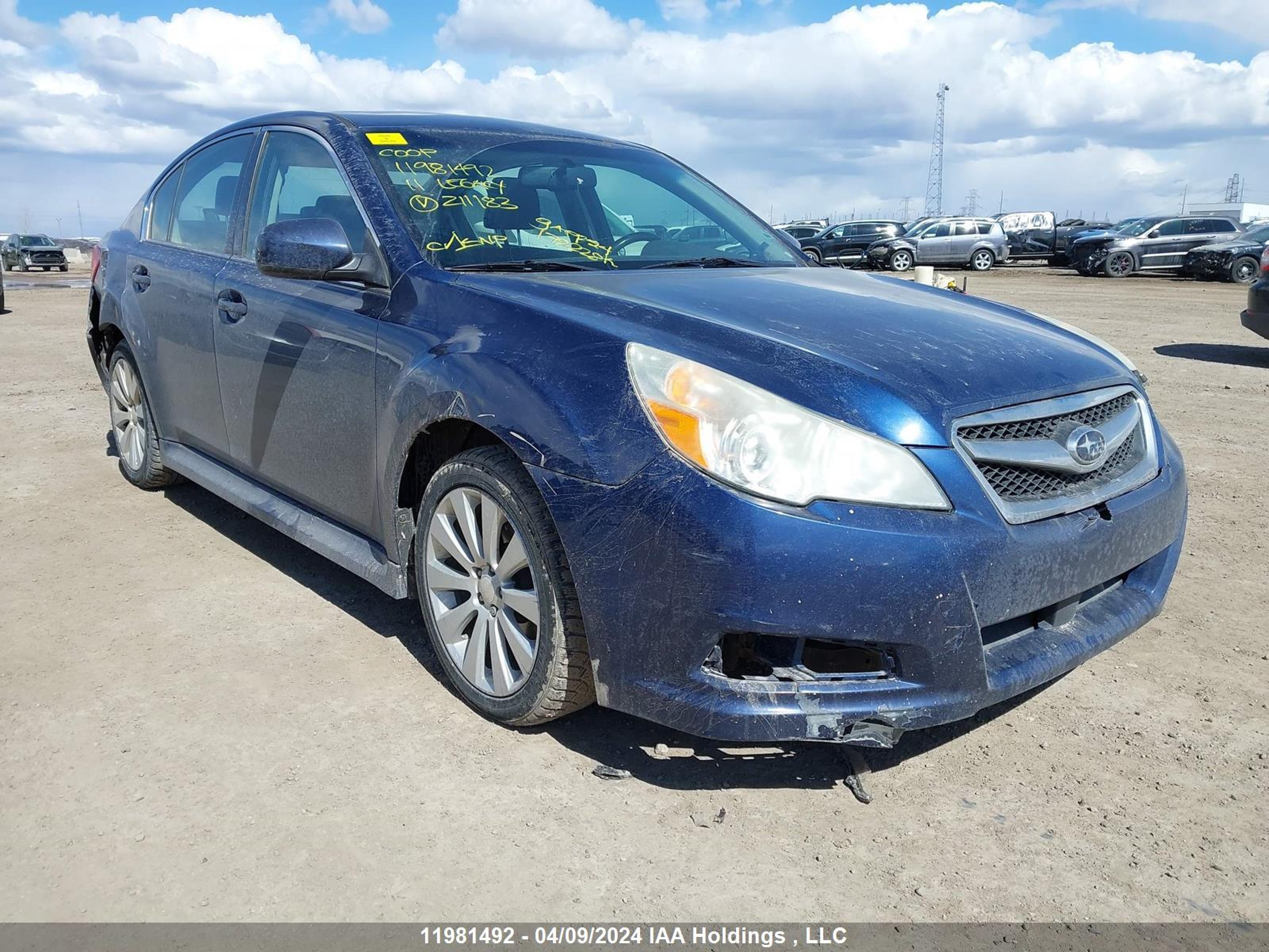 subaru legacy 2011 4s3bmgg60b3211183