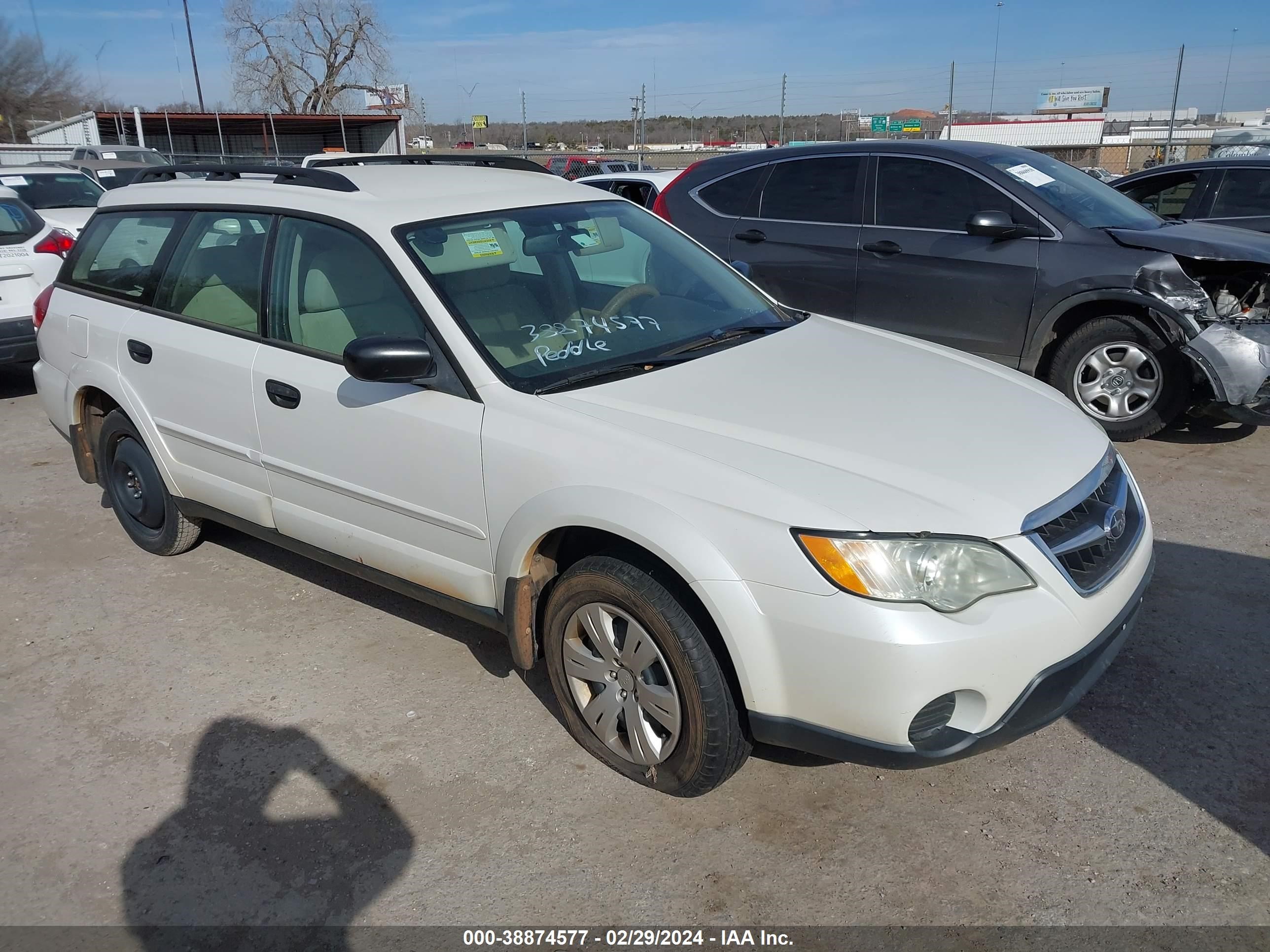 subaru outback 2009 4s4bp60c997312593