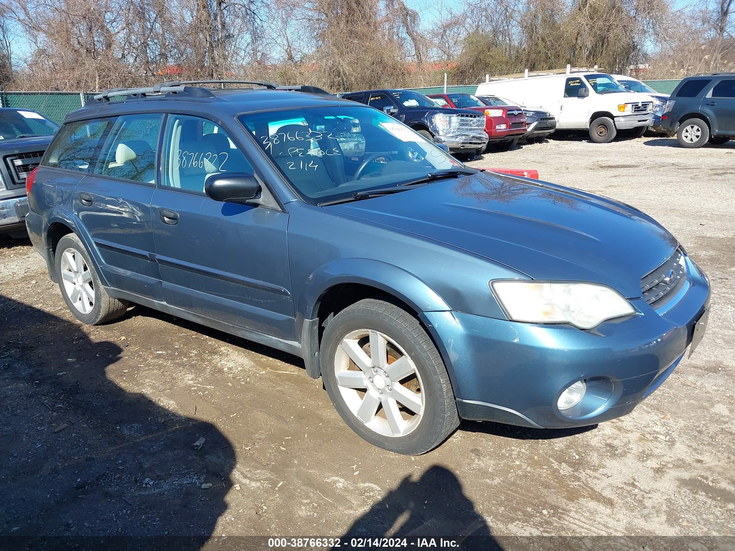 subaru outback 2006 4s4bp61c667348042