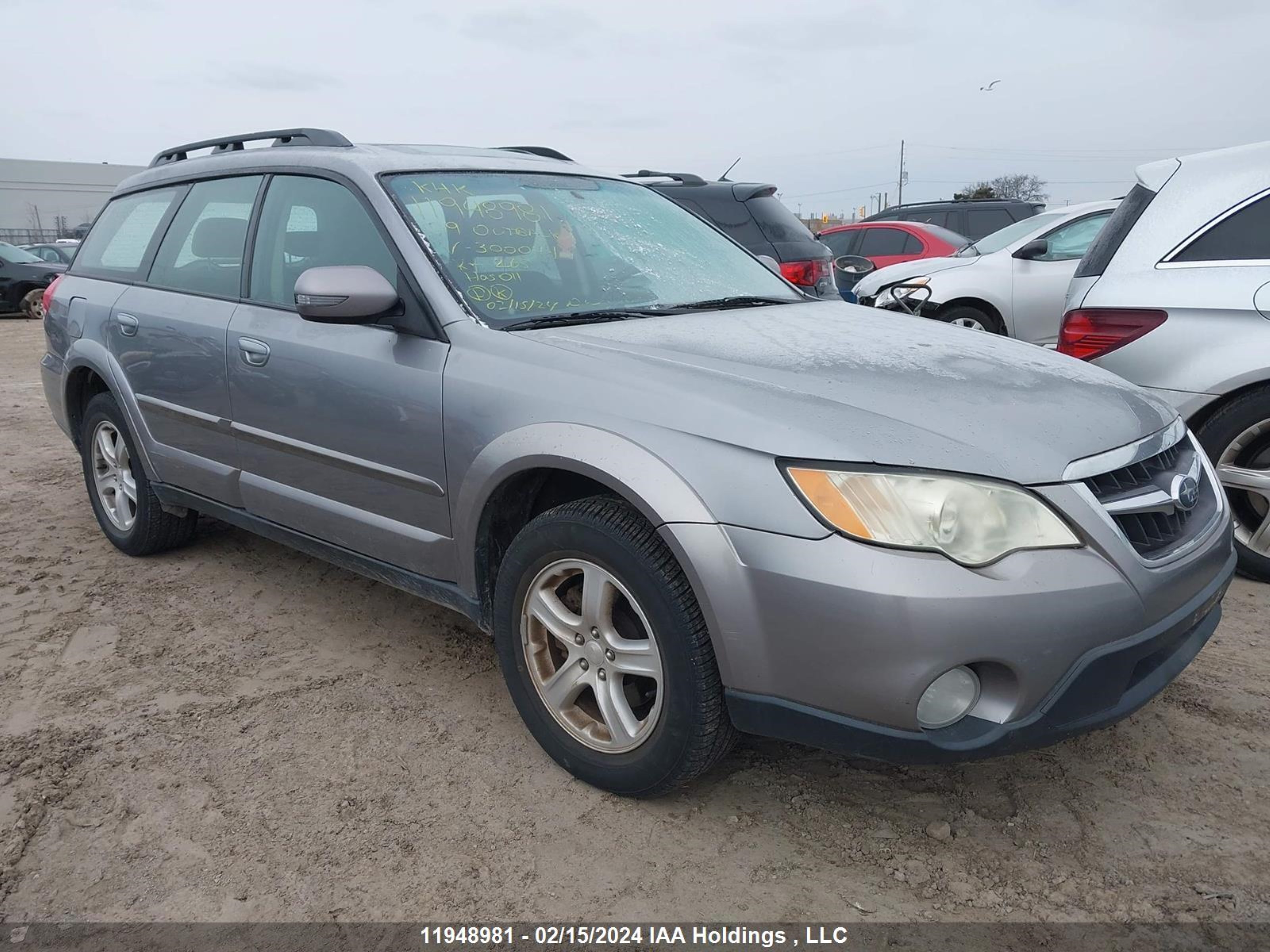 subaru outback 2009 4s4bp61c697300044