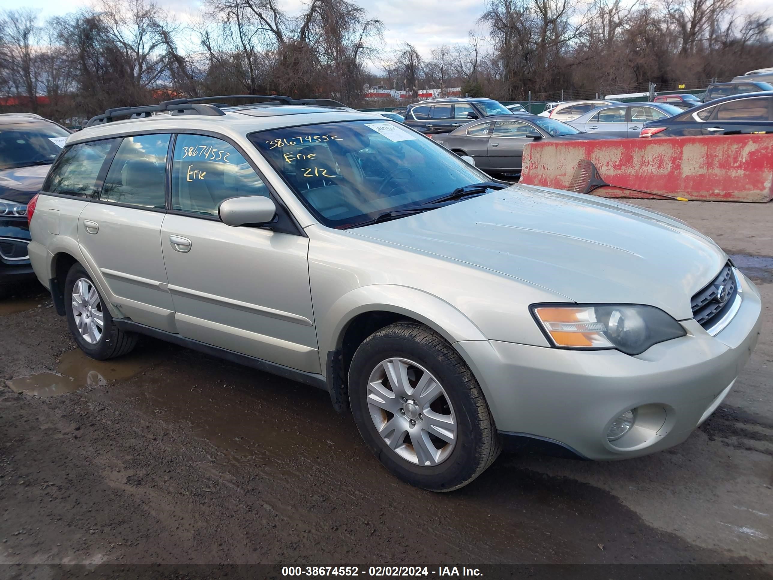 subaru outback 2005 4s4bp62cx57390615