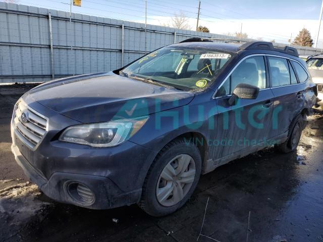 subaru outback 2. 2015 4s4bsbac2f3226650