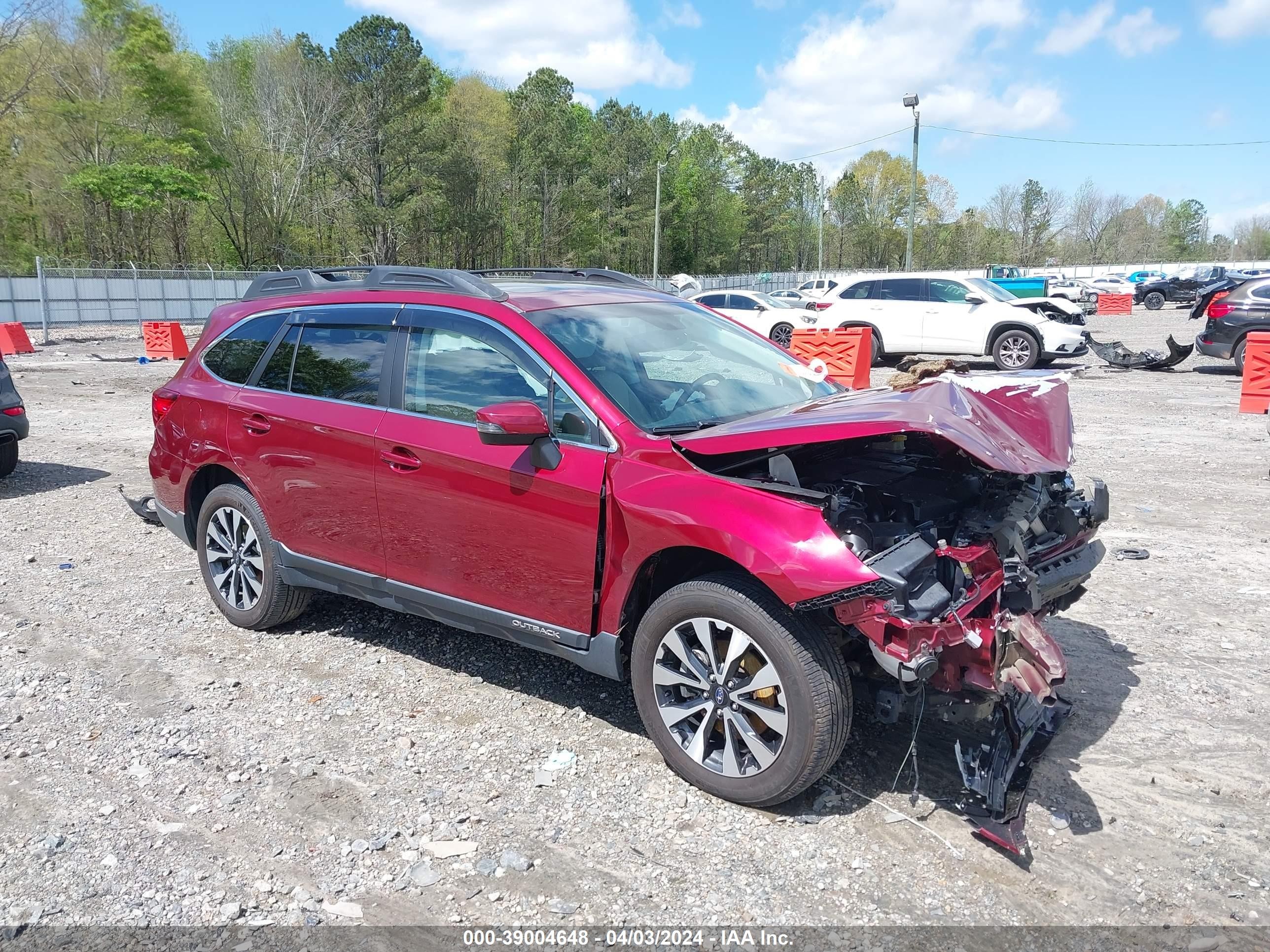 subaru outback 2016 4s4bsenc2g3325711